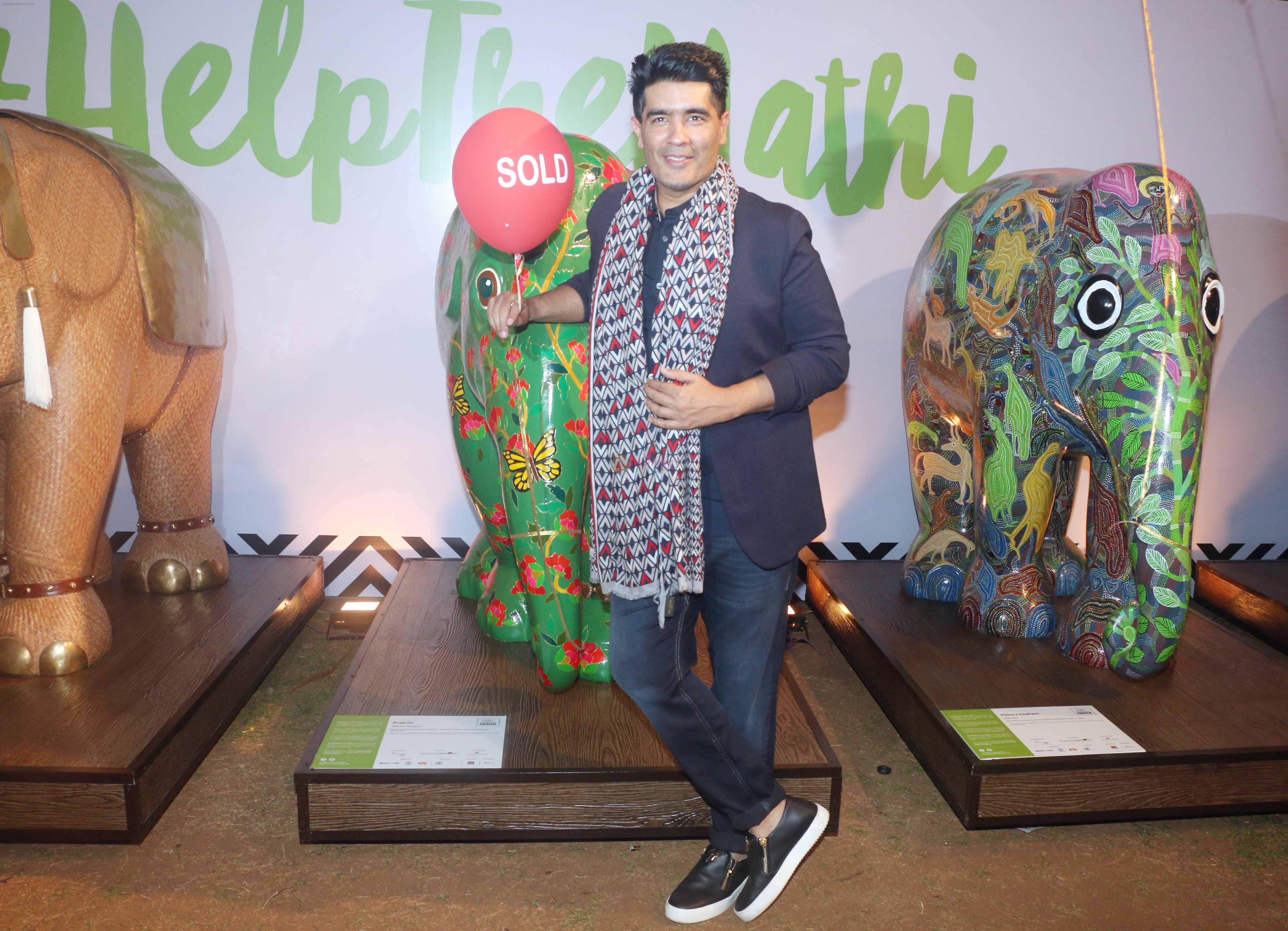 Manish Malhotra at the Finale of Elephant Parade in Taj Lands End, bandra on 23rd March 2018