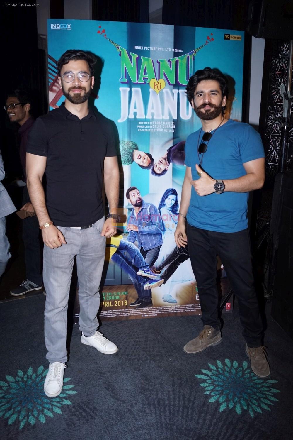 at the Trailer Launch Of New Hindi Film Nanu Ki Jaanu on 27th March 2018