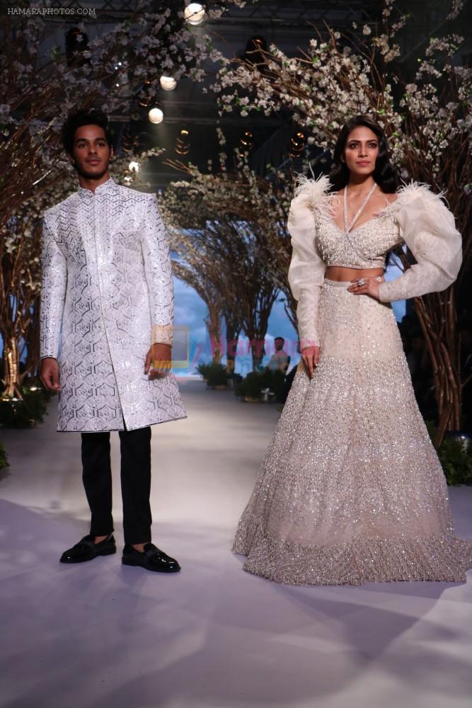 Ishan Khattar, Malavika Mohanan Showstopper For Designer Falguni and Shane Peacock At Bombay Times Fashion Week on 1st April 2018