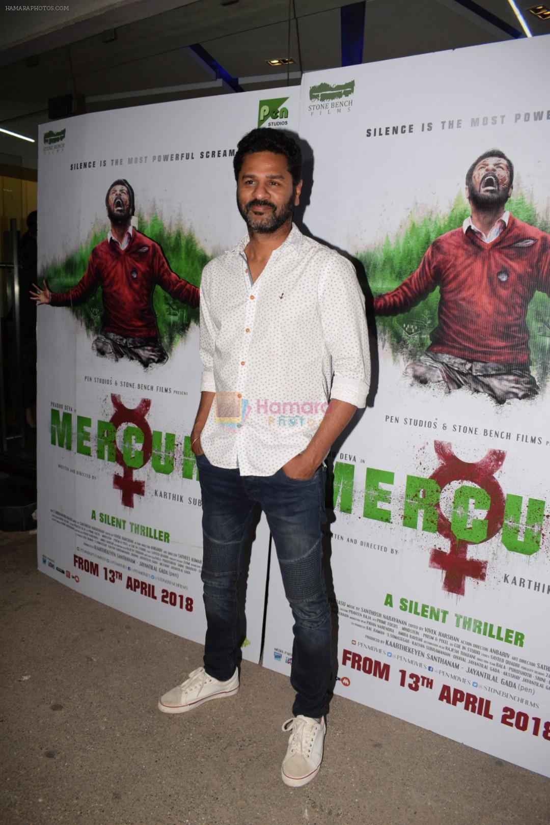 Prabhu Deva at the Special Screening Of Film Mercury on 12th April 2018