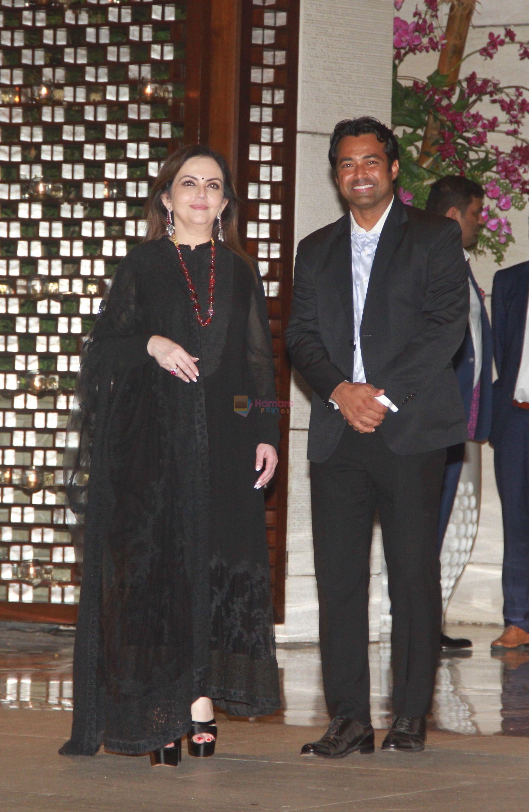 Nita Ambani at Dinner hosted in honour of Dr Thomas Boch the president of international Olympic Committee by Ambani's at Antilia in mumbai on 19th April 2018