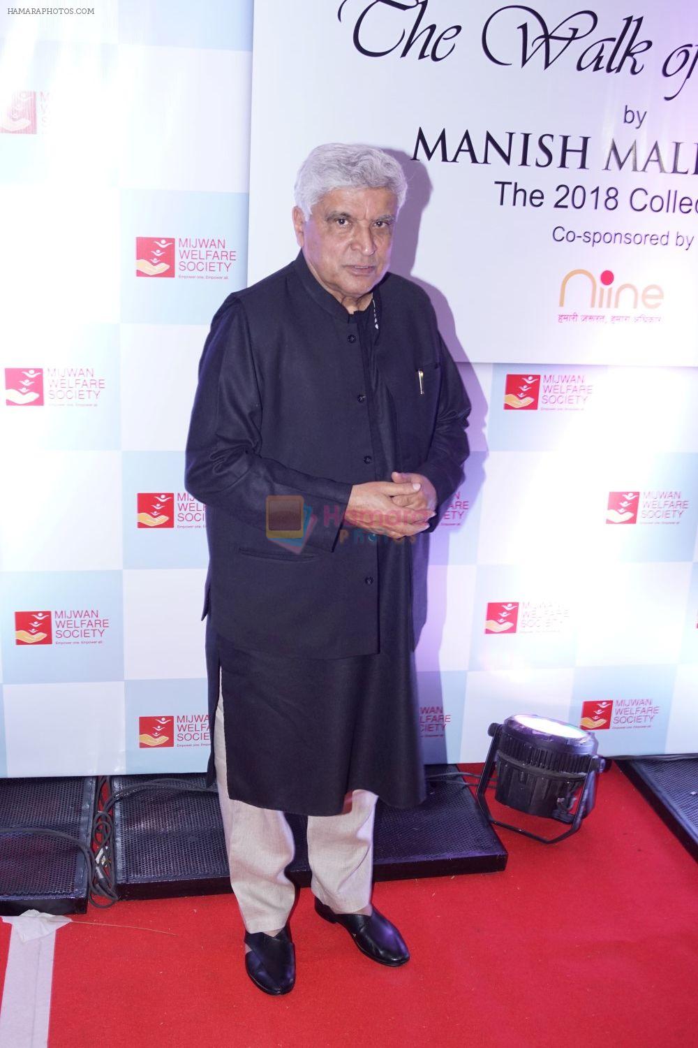 Javed Akhtar at the Red Carpet Of 9th The Walk Of Mijwan on 19th April 2018