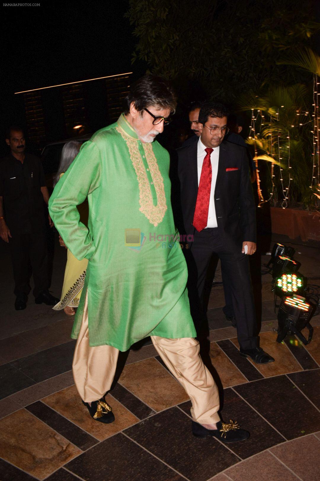 Amitabh bachchan attend a wedding reception at The Club andheri in mumbai on 22nd April 2018