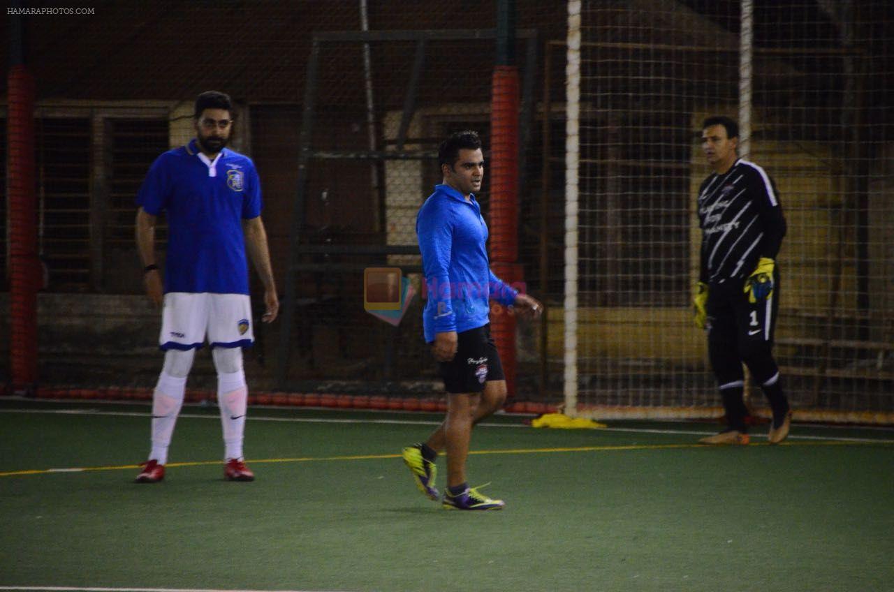 Sachin Joshi spotted playing soccer at ASFC (All Stars Football Club) in Bandra on 19th April 2018