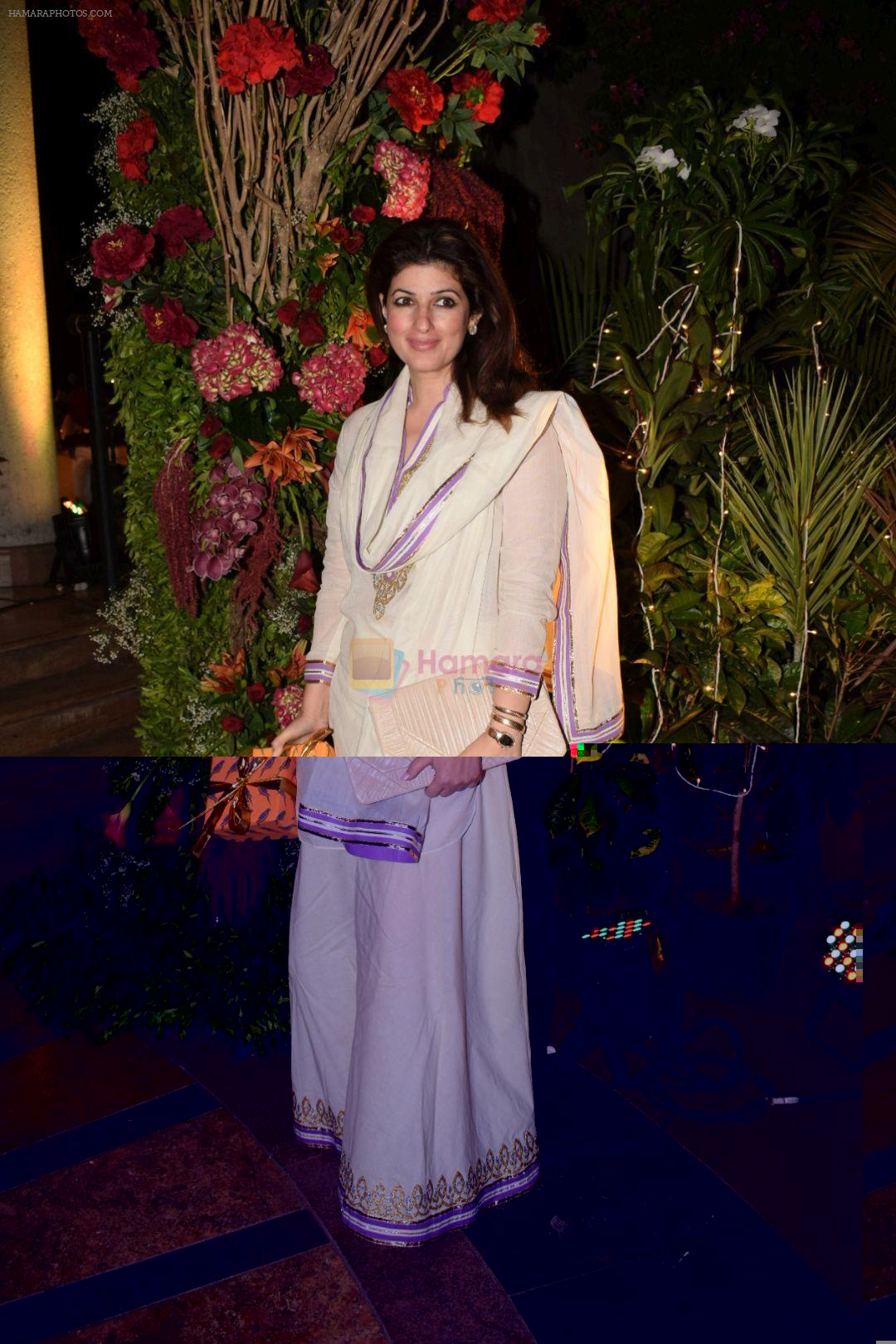 Twinkle Khanna at a wedding reception at The Club in Mumbai on 22nd April 2018