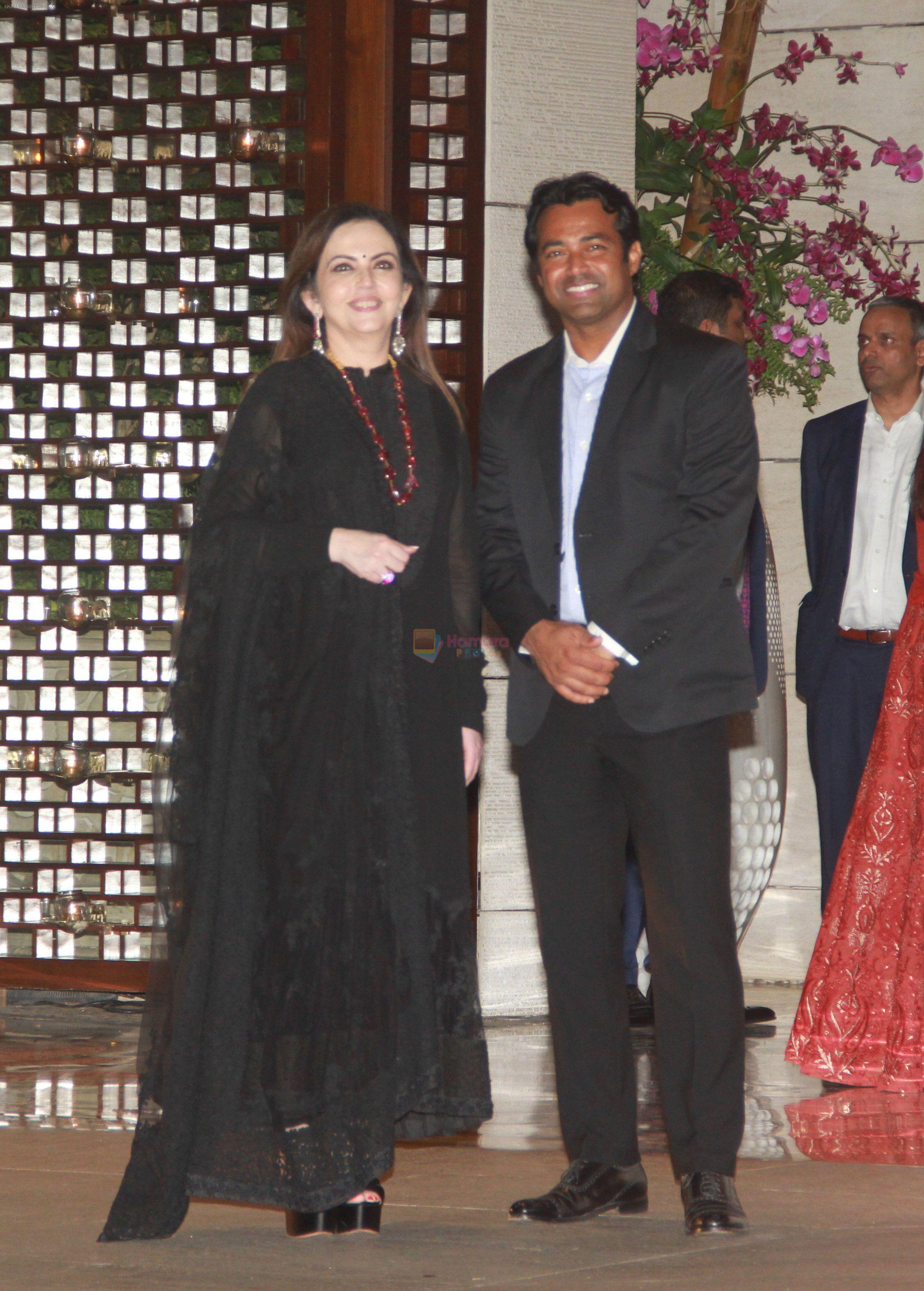 Nita Ambani at Dinner hosted in honour of Dr Thomas Boch the president of international Olympic Committee by Ambani's at Antilia in mumbai on 19th April 2018