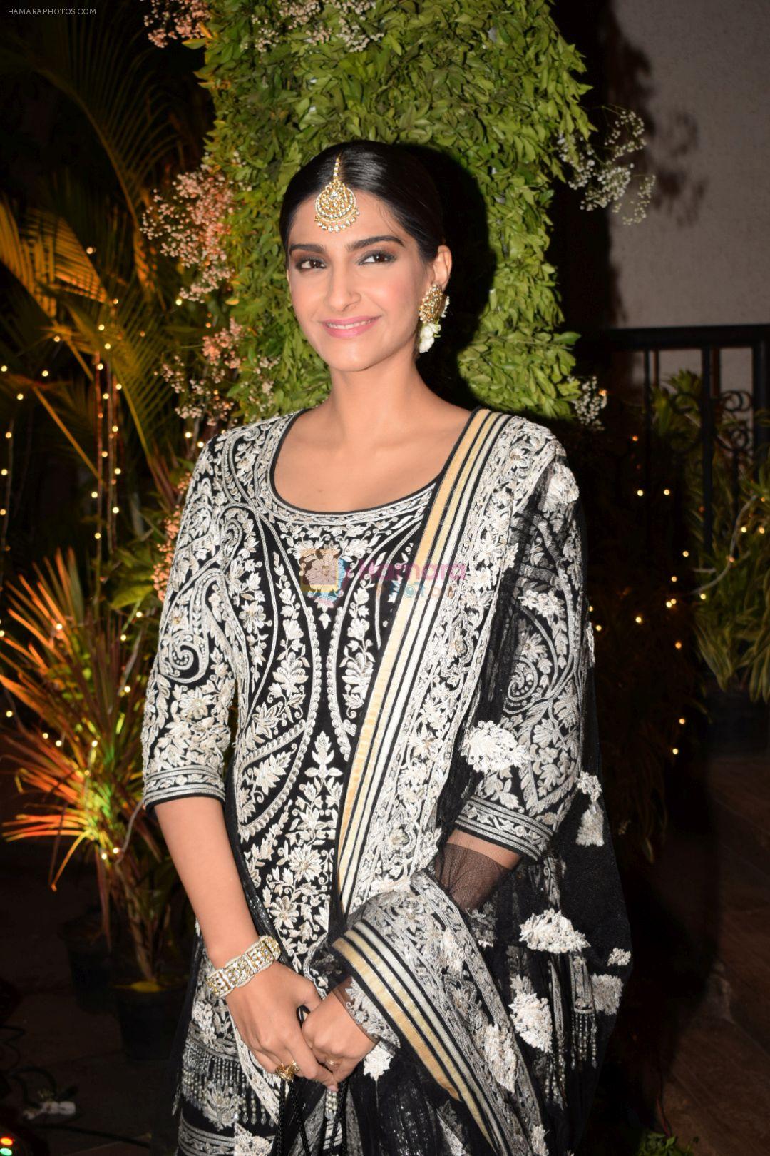 Sonam Kapoor attend a wedding reception at The Club andheri in mumbai on 22nd April 2018
