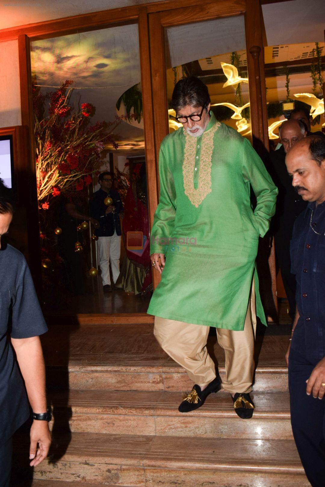Amitabh Bachchan attend a wedding reception at The Club andheri in mumbai on 22nd April 2018
