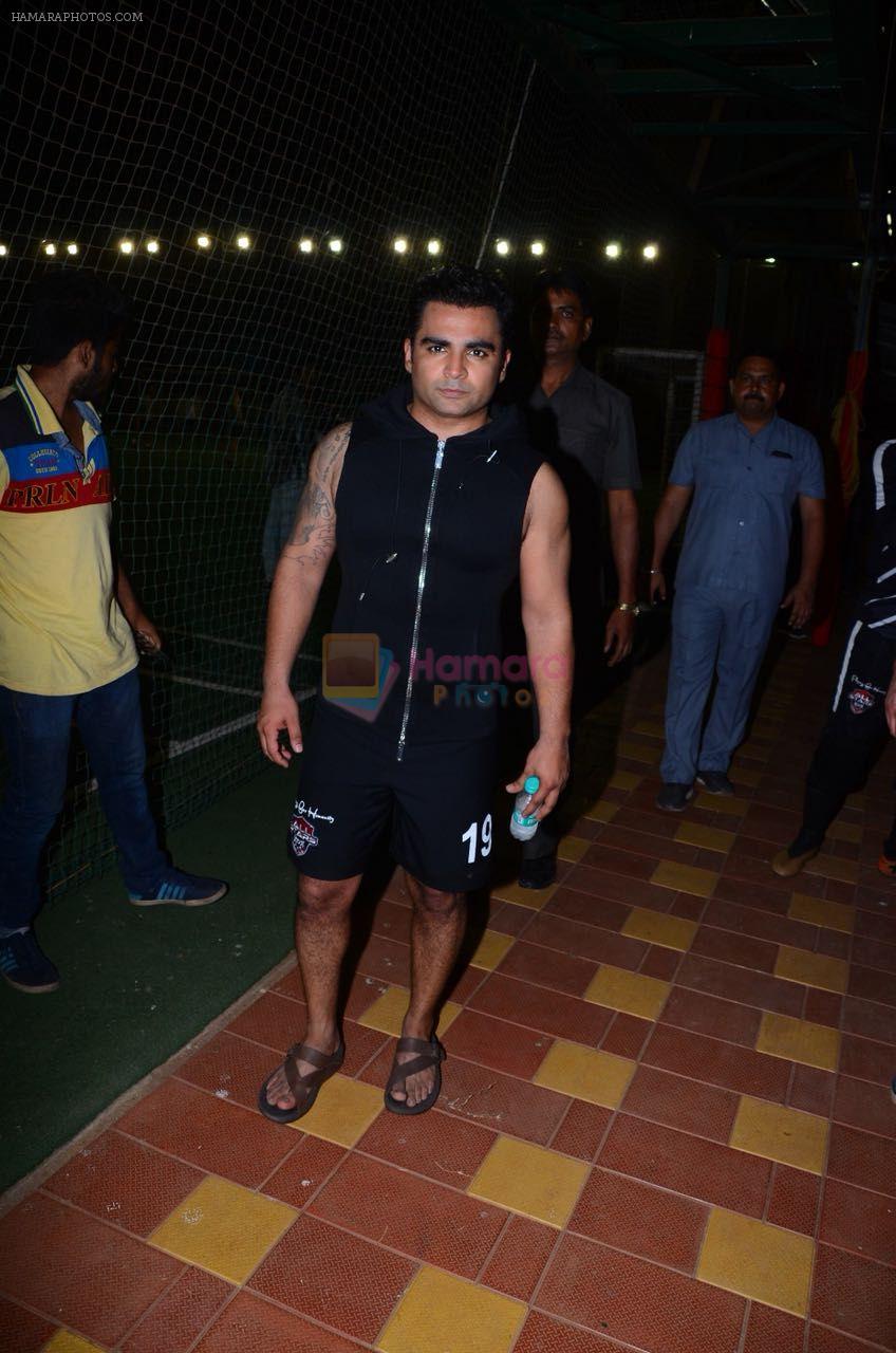 Sachin Joshi spotted playing soccer at ASFC (All Stars Football Club) in Bandra on 19th April 2018