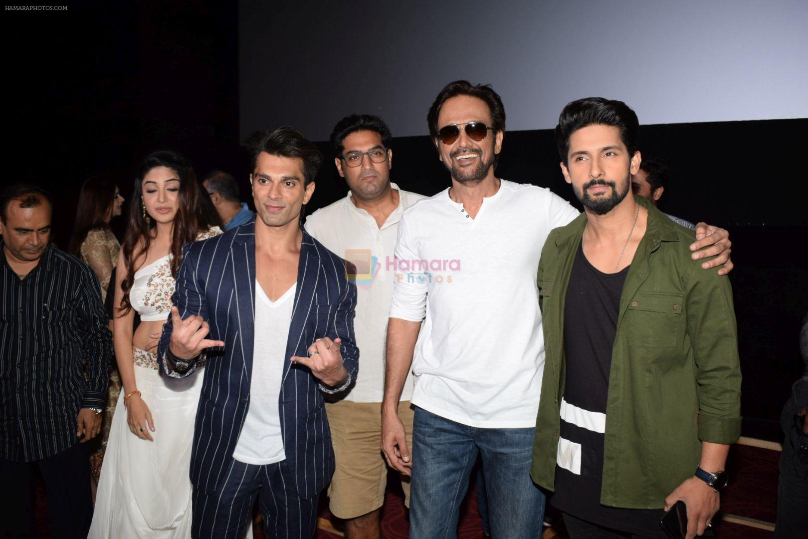 Karan Singh Grover, Kunaal Roy Kapur, Ravi Dubey, Kay Kay Menon, Poonam Kaur at the Trailer  Launch of Film 3 Dev on 27th April 2018