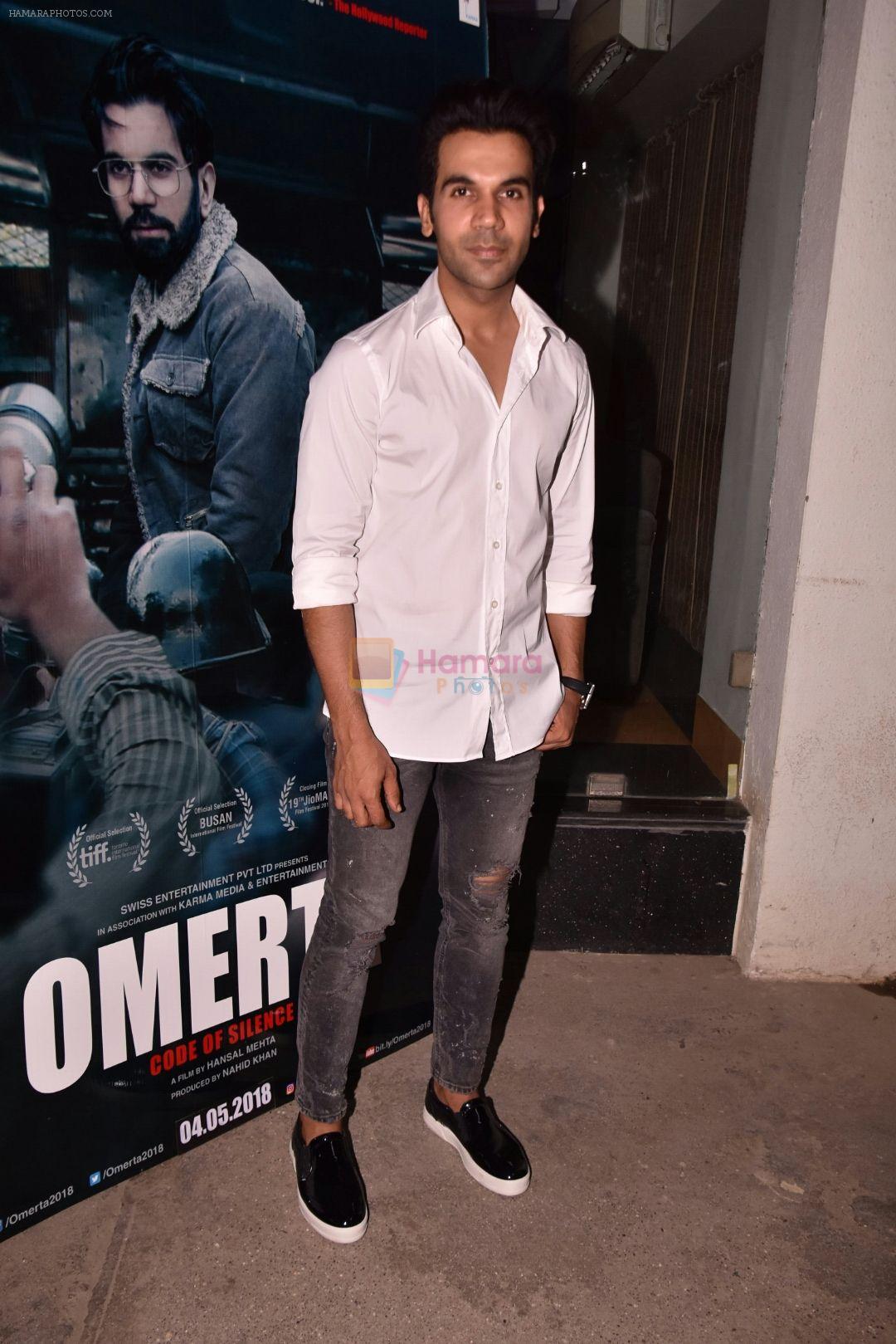 Rajkummar Rao at the Screening Of Film Omerta on 30th April 2018