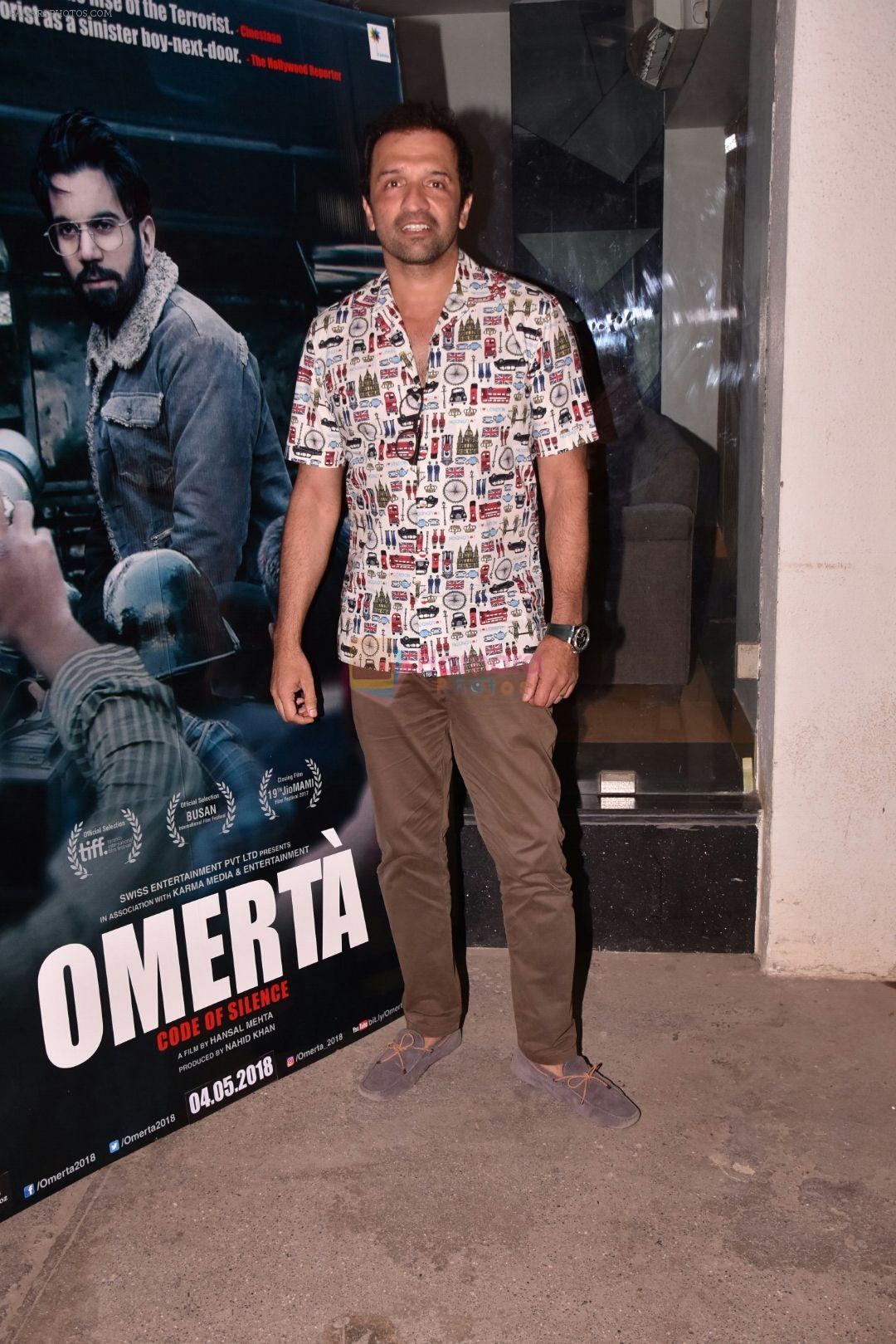 Atul Kasbekar at the Screening Of Film Omerta on 30th April 2018