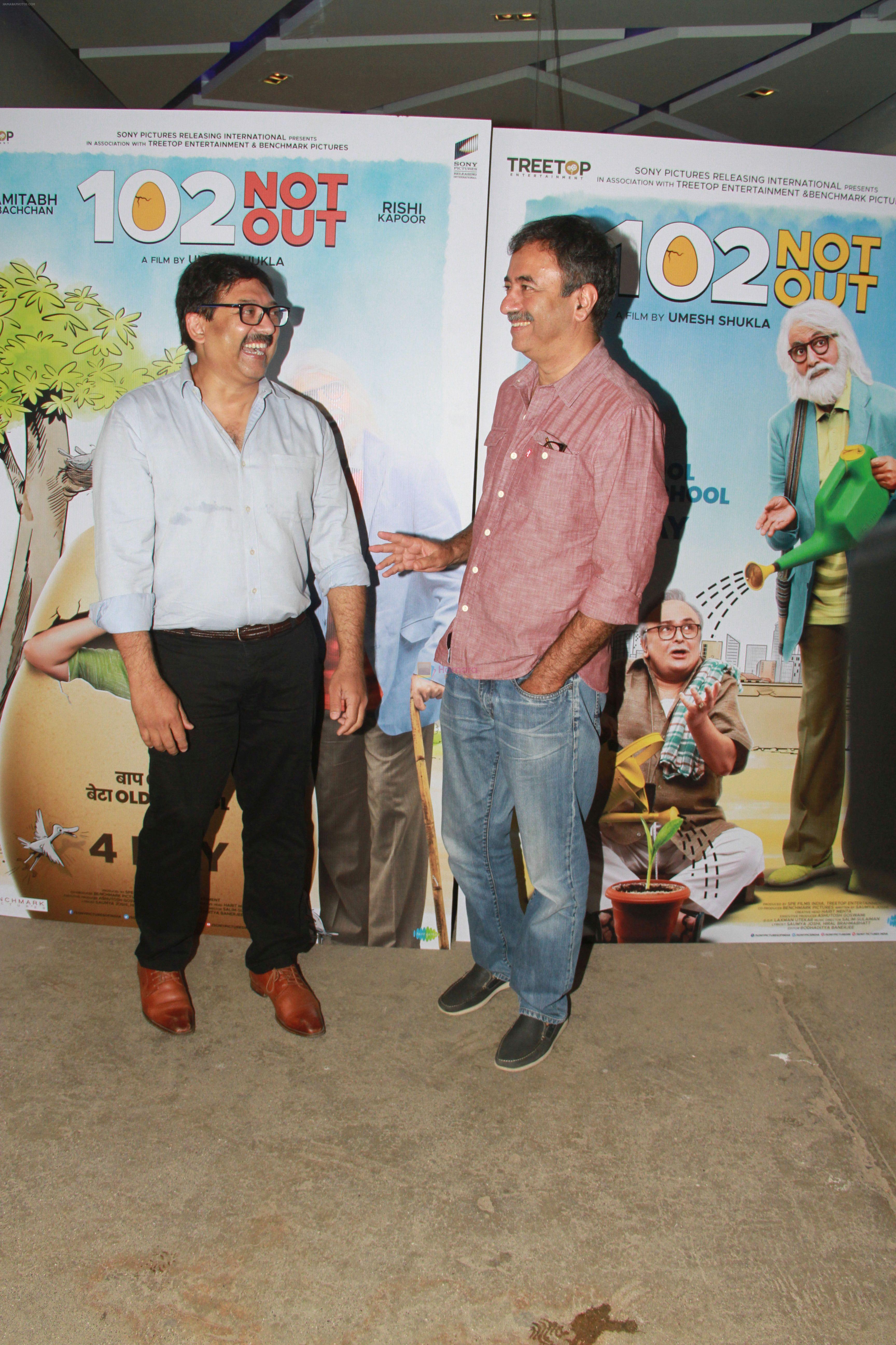 Rajkumar Hirani at the Screening of 102 NotOut in Sunny Super sound, juhu on 1st May 2018