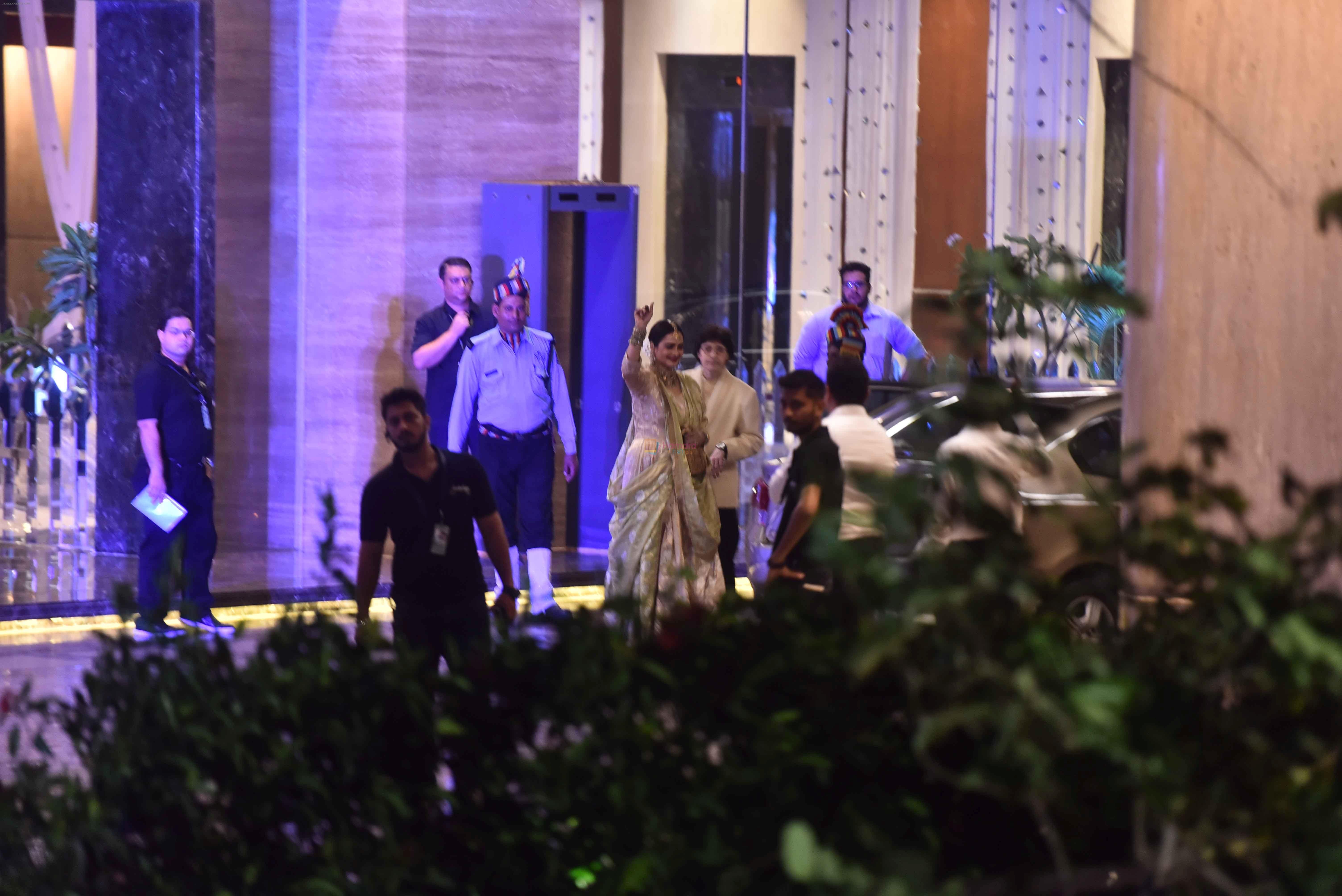 Rekha at Sonam Kapoor's Sangeet n Mehndi at bkc in mumbai on 7th May 2018