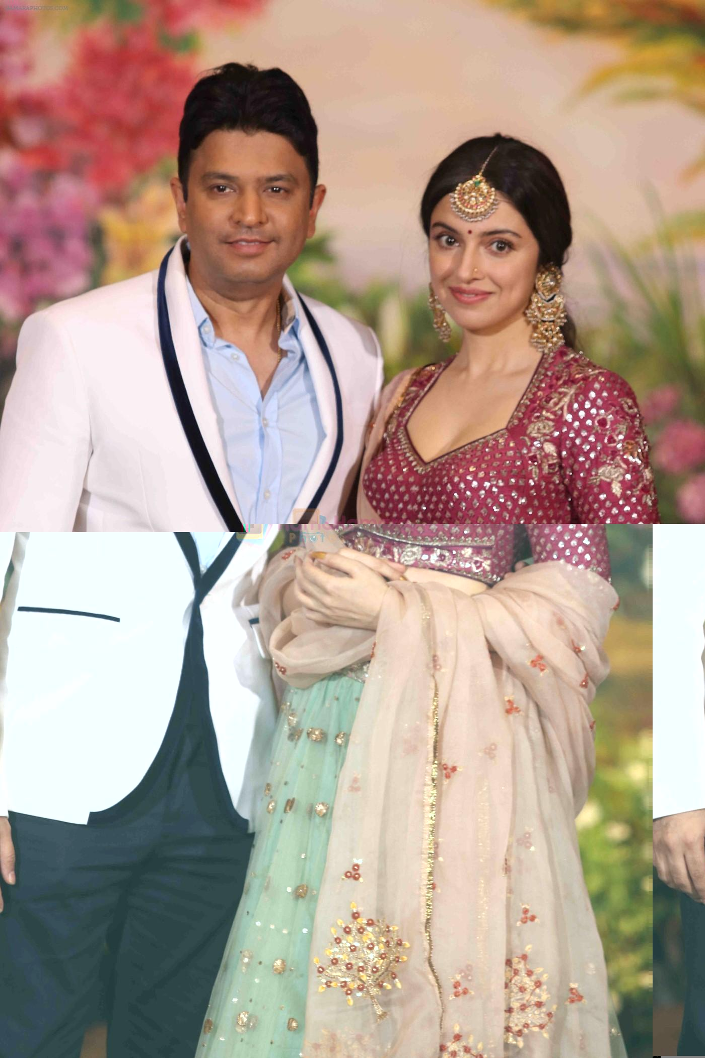 Divya Khosla Kumar, Bhushan Kumar  at Sonam Kapoor and Anand Ahuja's Wedding Reception on 8th May 2018