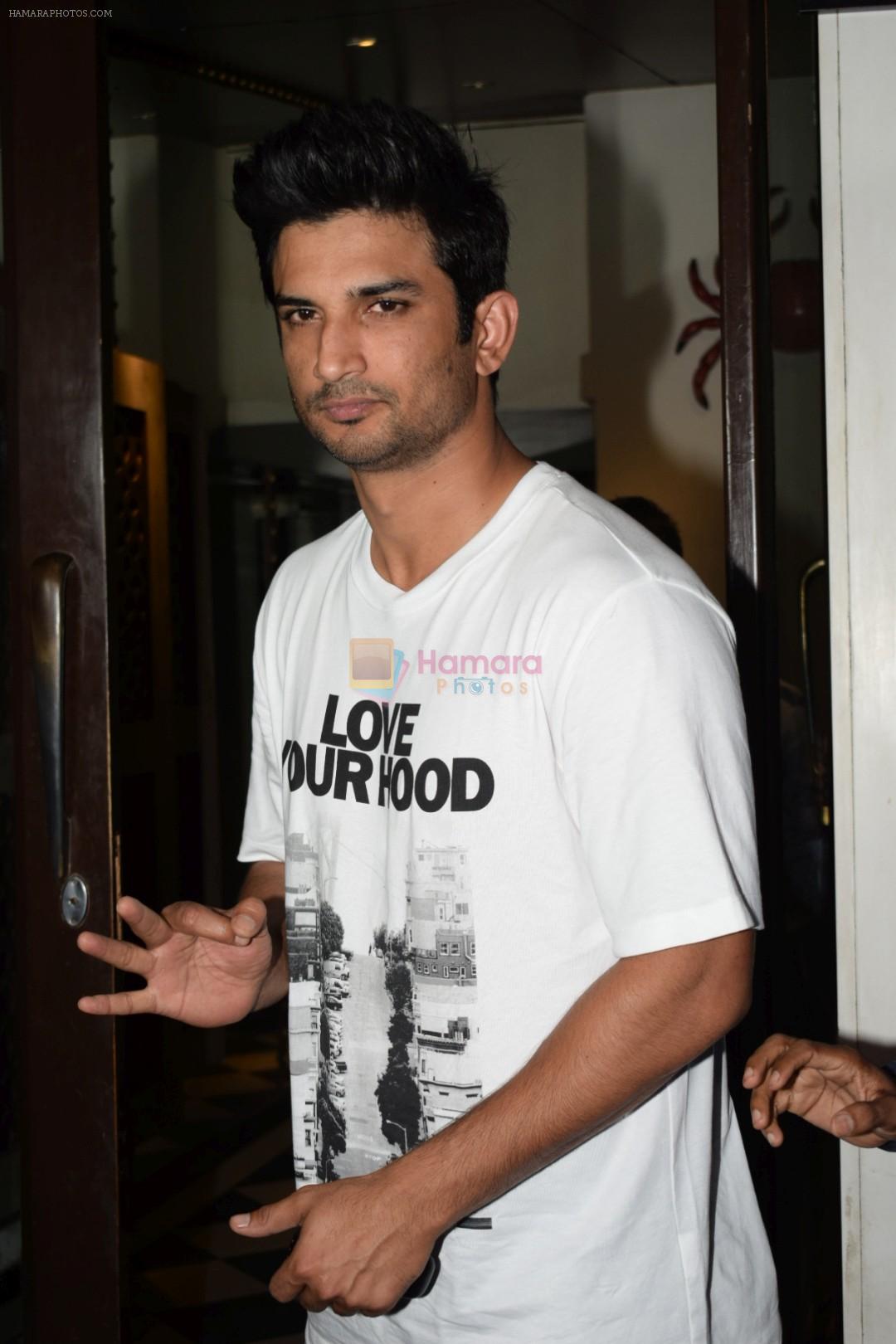 Sushant Singh Rajput at Wrapup party of film Stree at Bastian in bandra on 16th May 2018