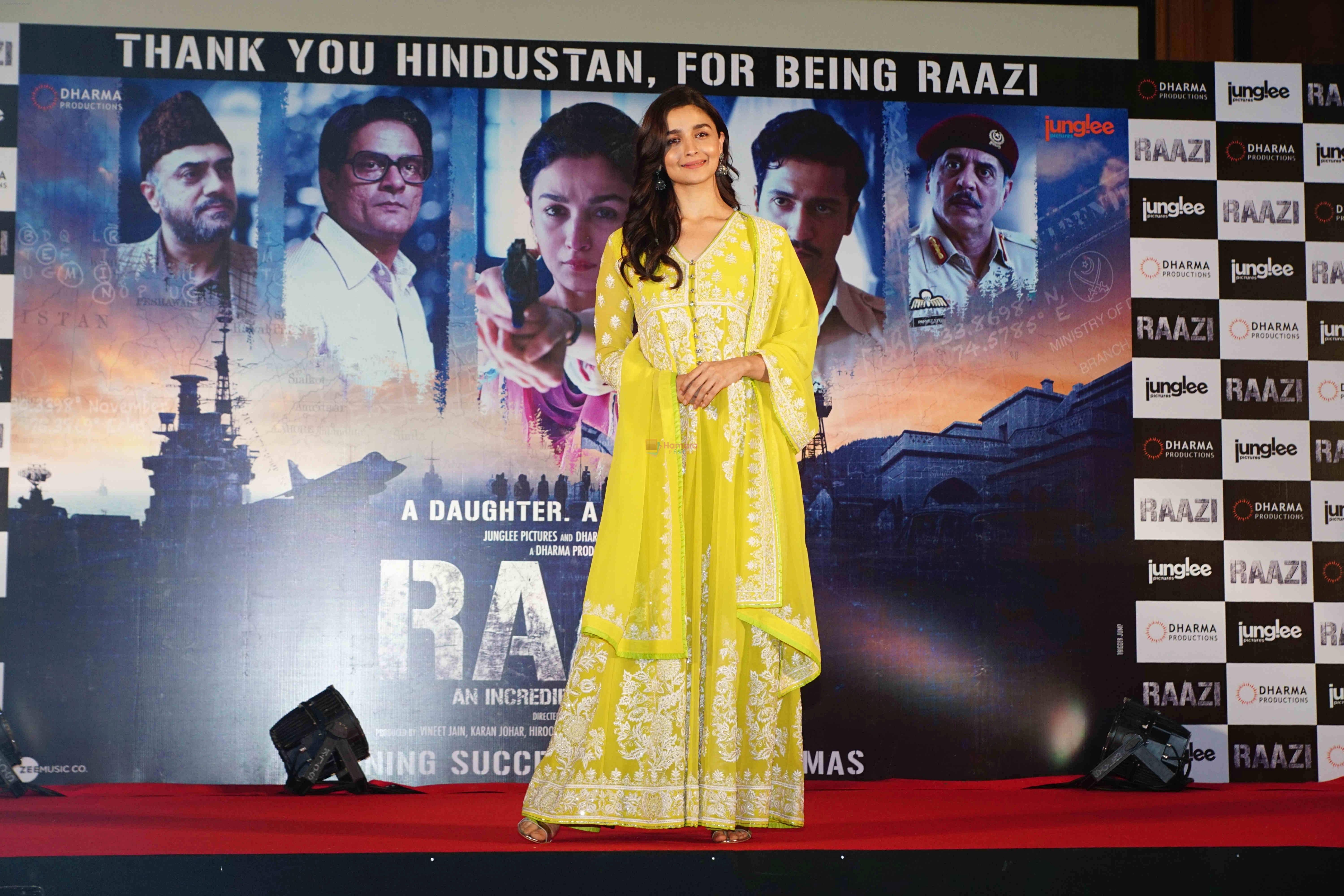Alia Bhatt at the Success party of film Raazi at Taj Lands End bandra on 16th May 2018