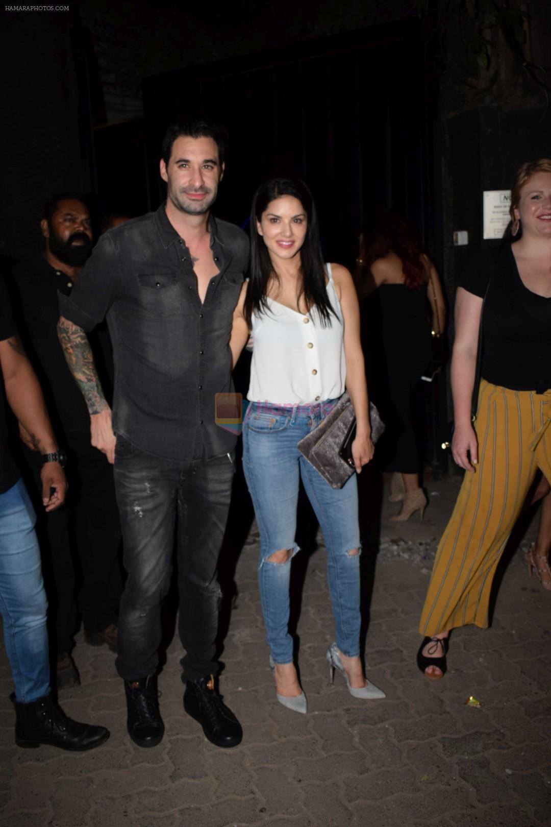 Sunny Leone with husband Daniel spotted at juhu on 18th May 2018