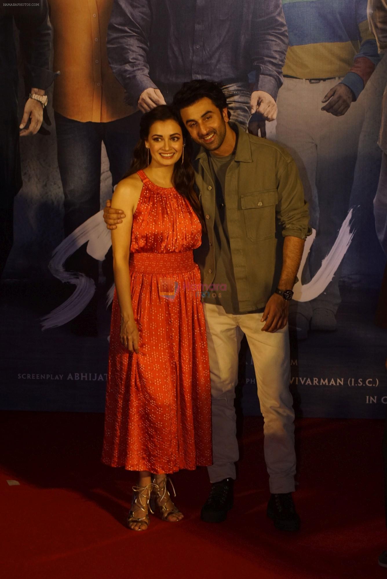 Dia Mirza, Ranbir Kapoor at the Trailer Launch Of Film Sanju on 30th May 2018