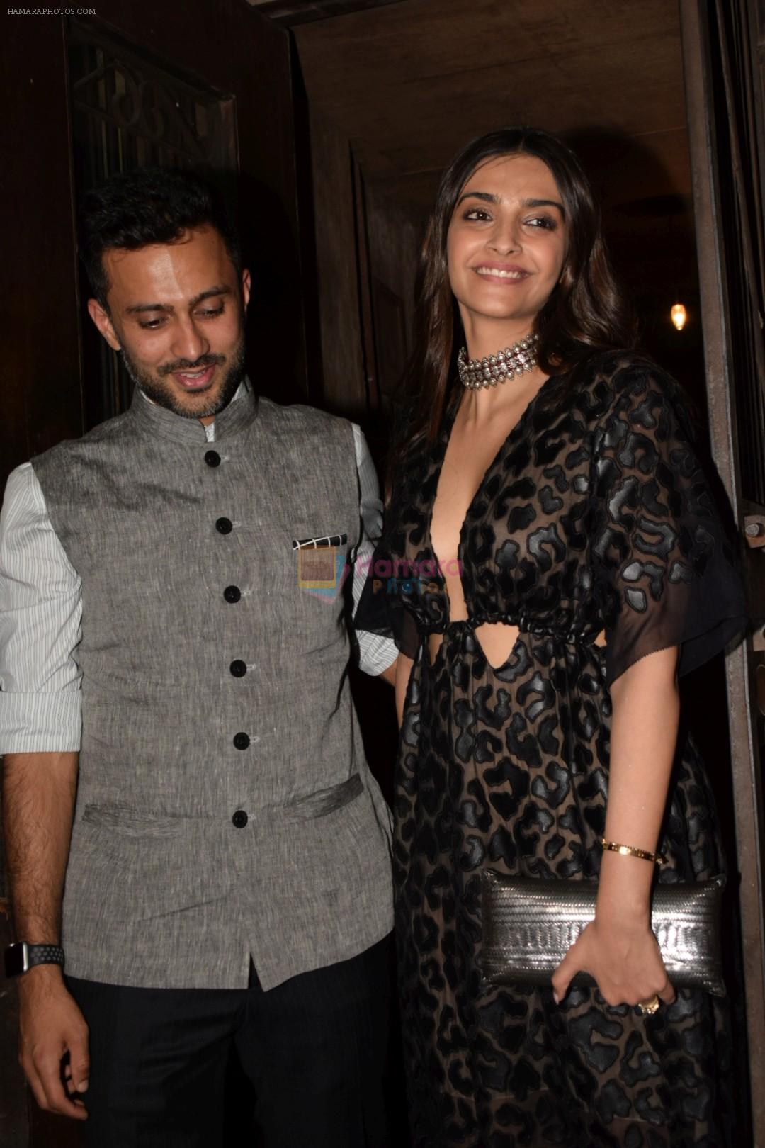 Sonam Kapoor, Anand Ahuja at Jacqueline Fernandez's new restaurant Pali Thai opening party in bandra pali village on 1st June 2018