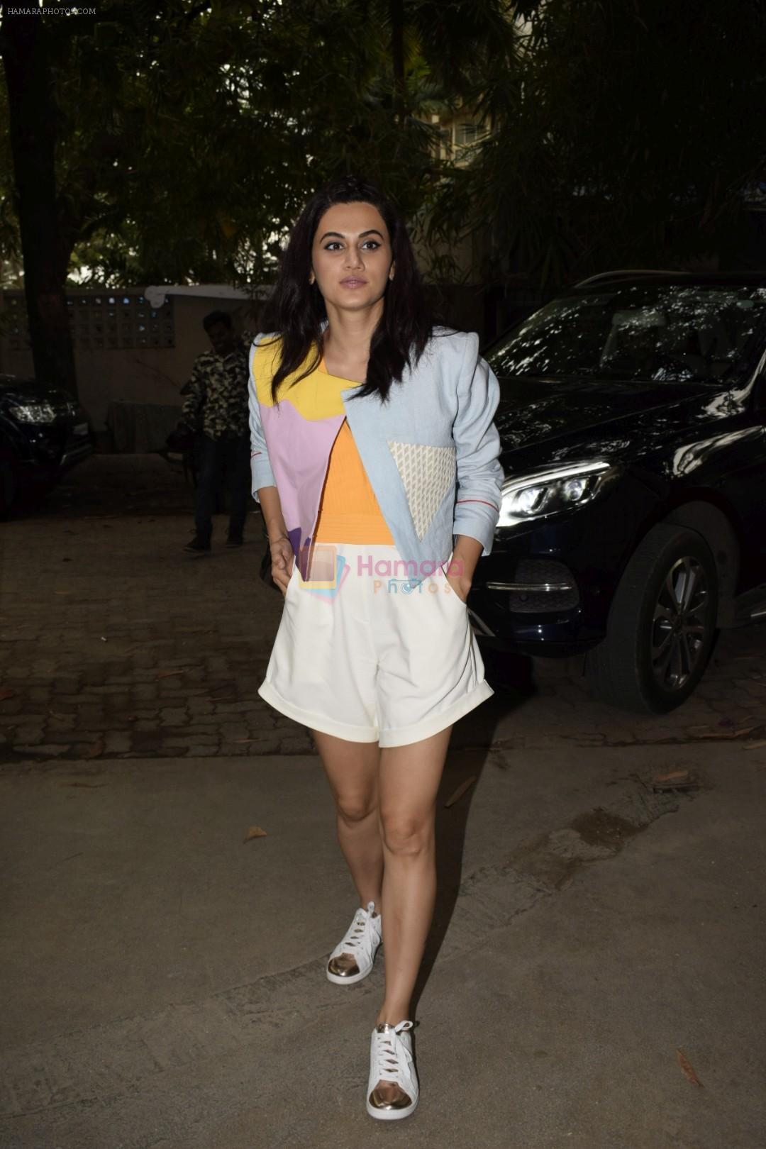 Taapsee Pannu at the Screening of film Nitishastra in sunny sound on 4th June 2018