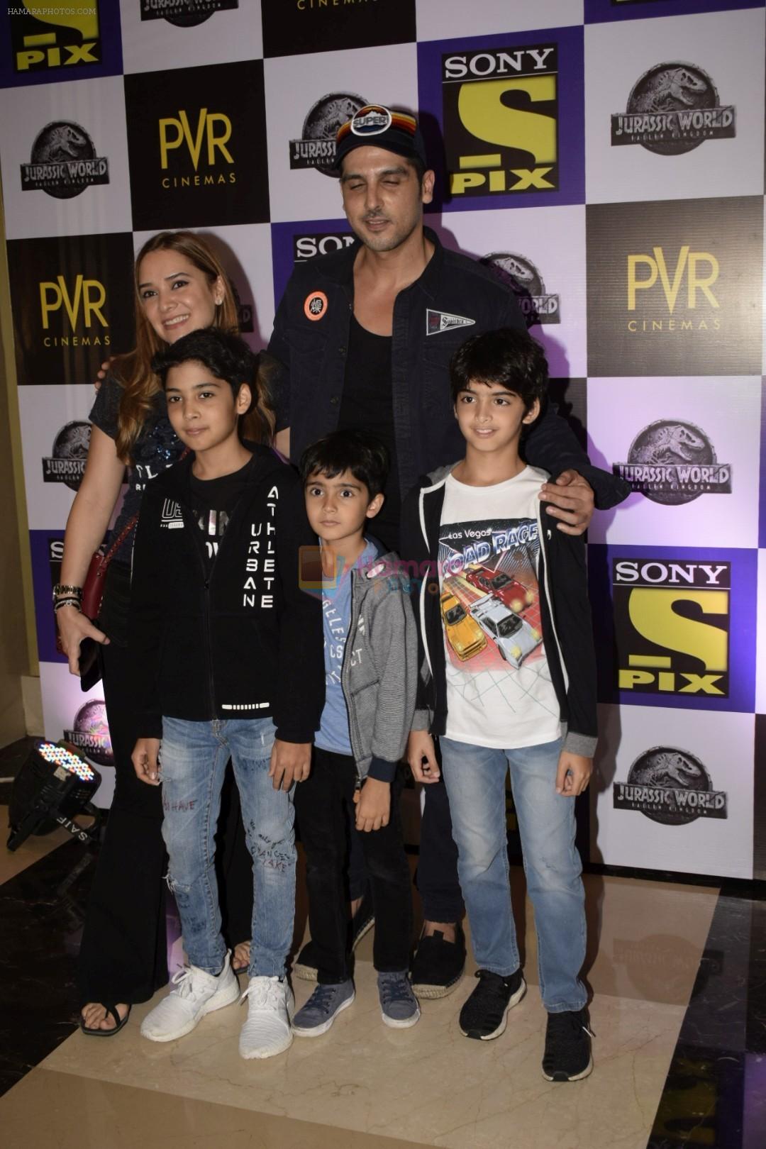 Zayed Khan at the Screening of Jurassic world in PVR icon Andheri on 6th June 2018