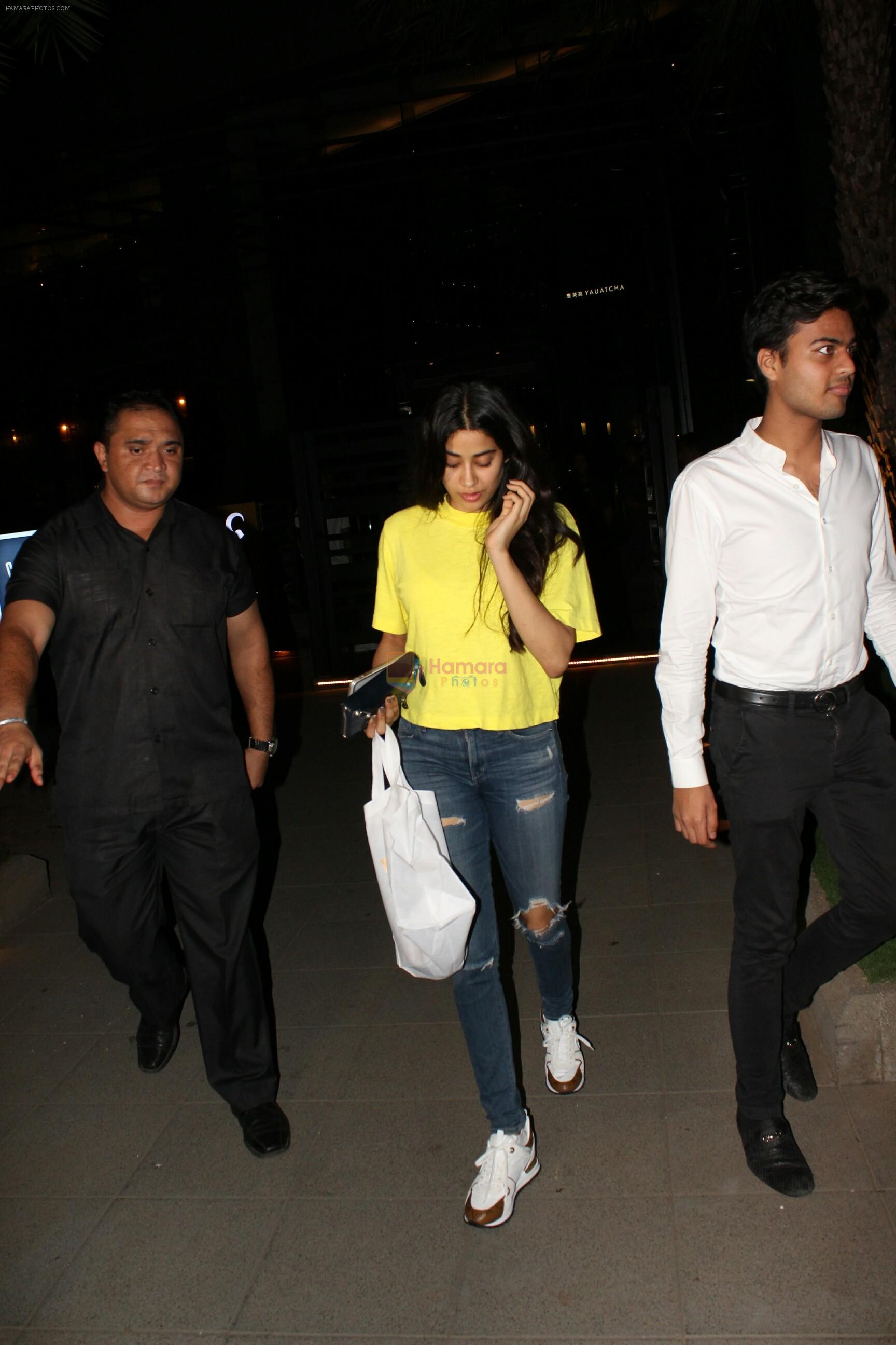 Janhvi Kapoor and friends spotted at yauatcha bkc on 6th June 2018