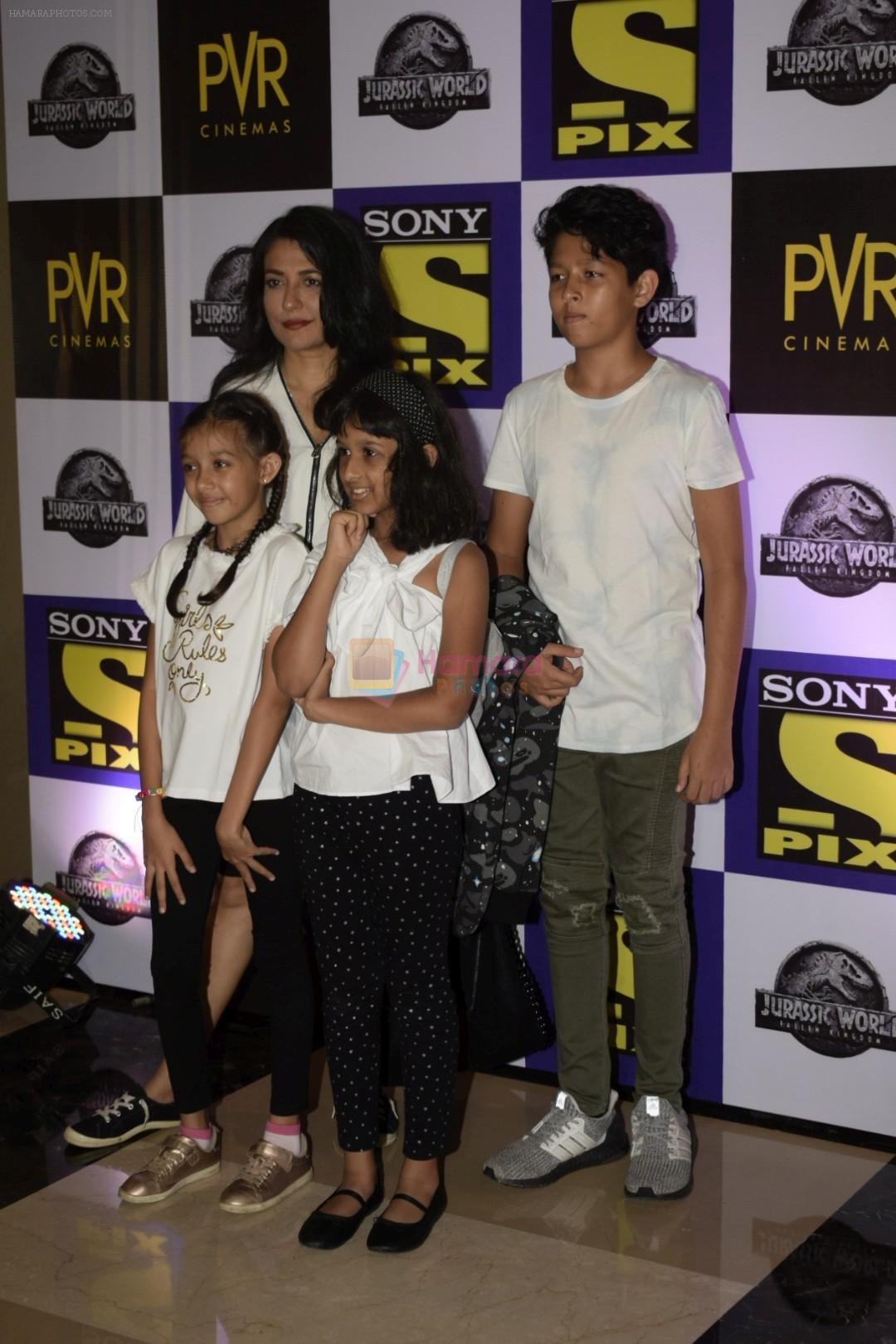 Mini Mathur at the Screening of Jurassic world in PVR icon Andheri on 6th June 2018
