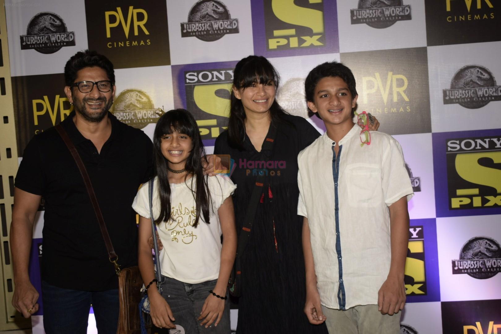 Arshad Warsi, Maria Goretti at the Screening of Jurassic world in PVR icon Andheri on 6th June 2018