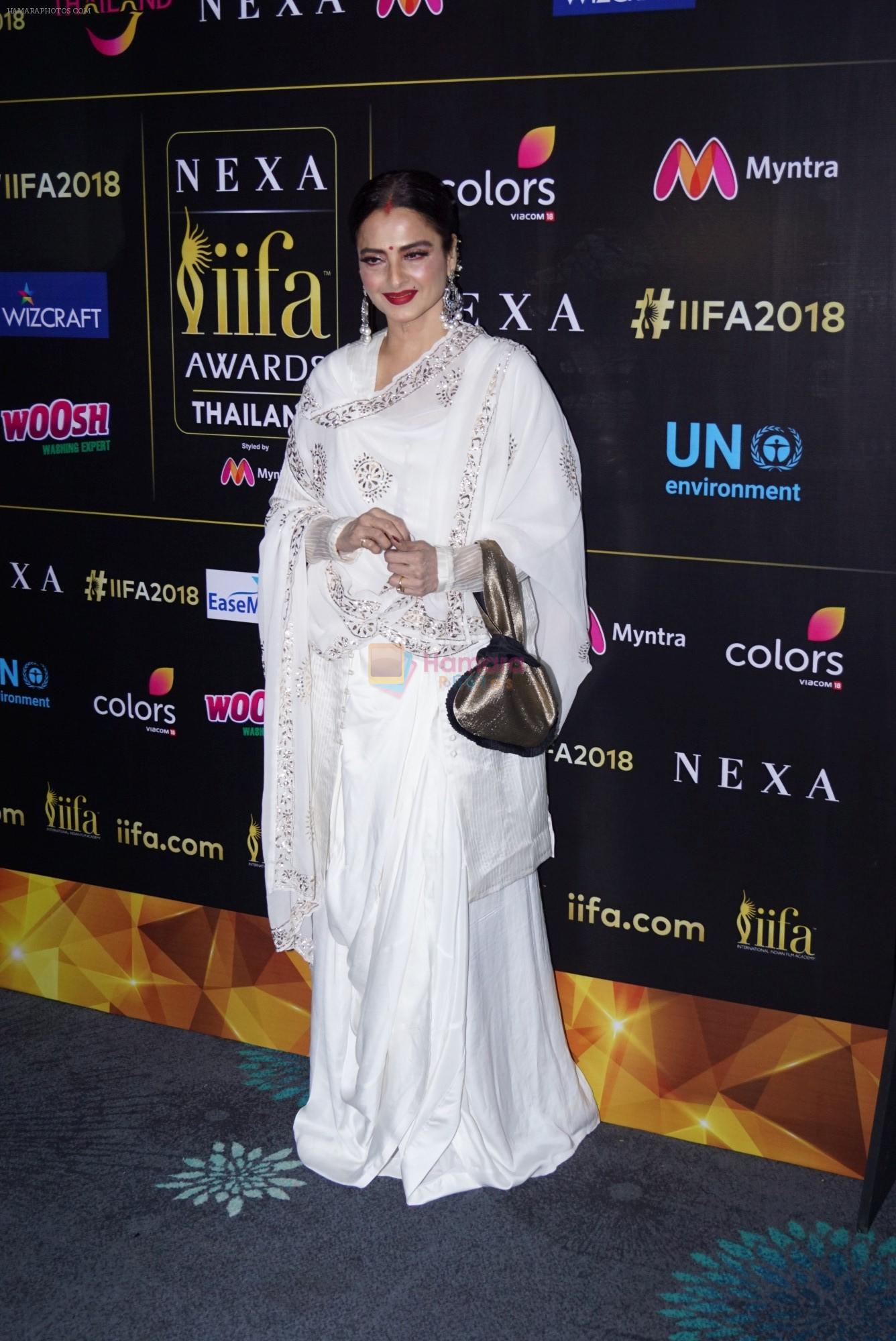 Rekha at IIFA press conference in jw marriott juhu on 12th June 2018