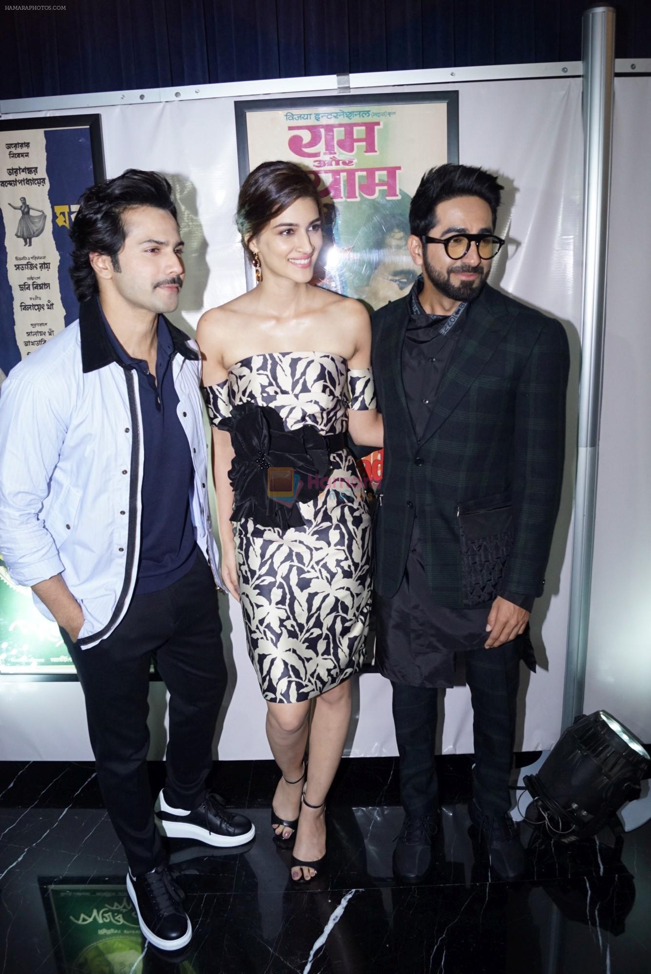 Varun Dhawan, Ayushmann Khurrana, Kriti Sanonat IIFA press conference in jw marriott juhu on 12th June 2018