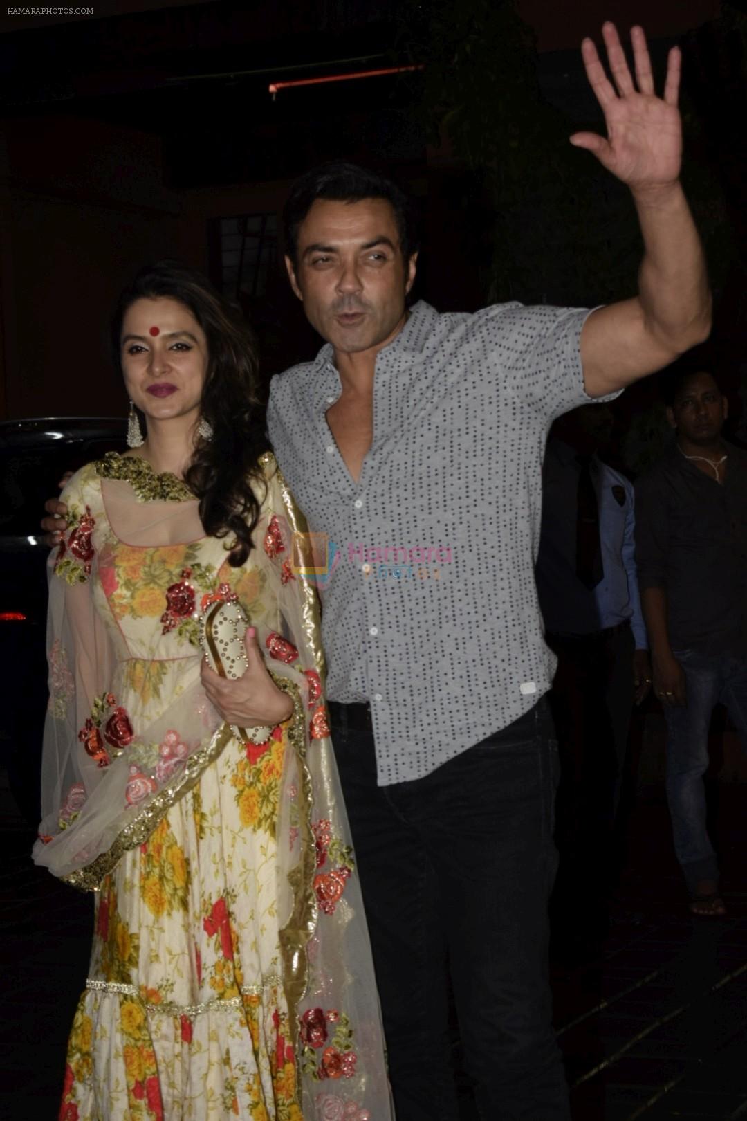 Bobby Deol at Arpita Khan's Eid party at her residence in bandra on 16th June 2018