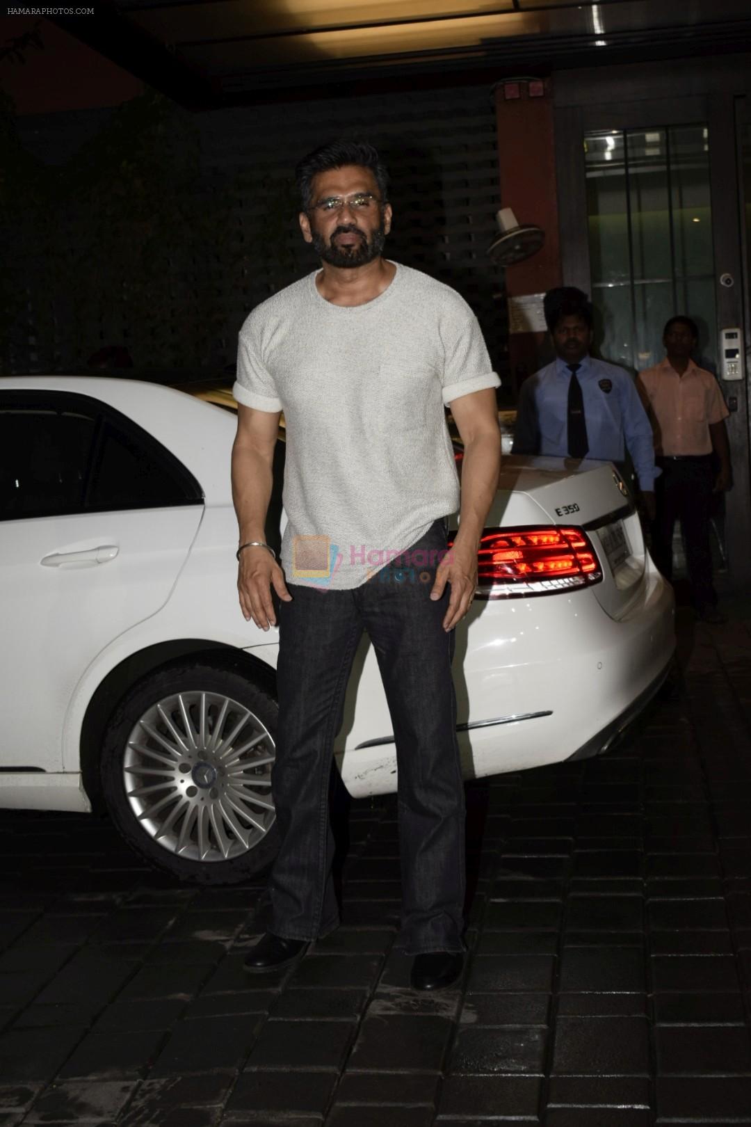 Sunil Shetty at Arpita Khan's Eid party at her residence in bandra on 16th June 2018