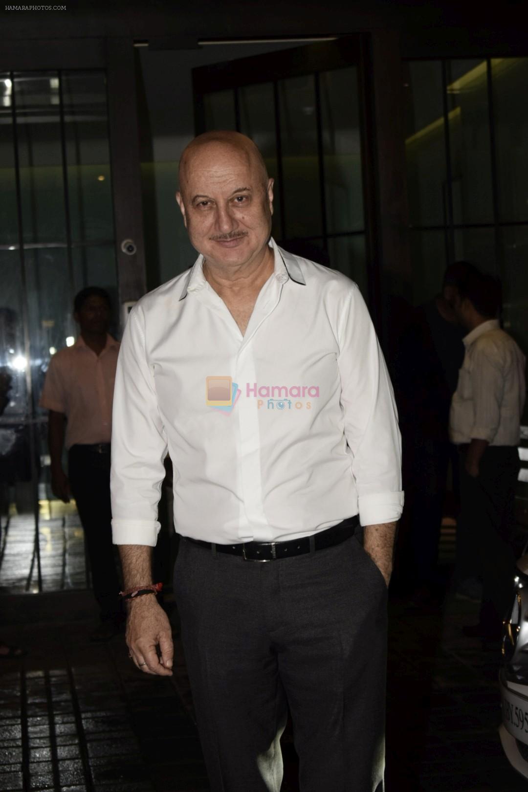 Anupam Kher at Arpita Khan's Eid party at her residence in bandra on 16th June 2018