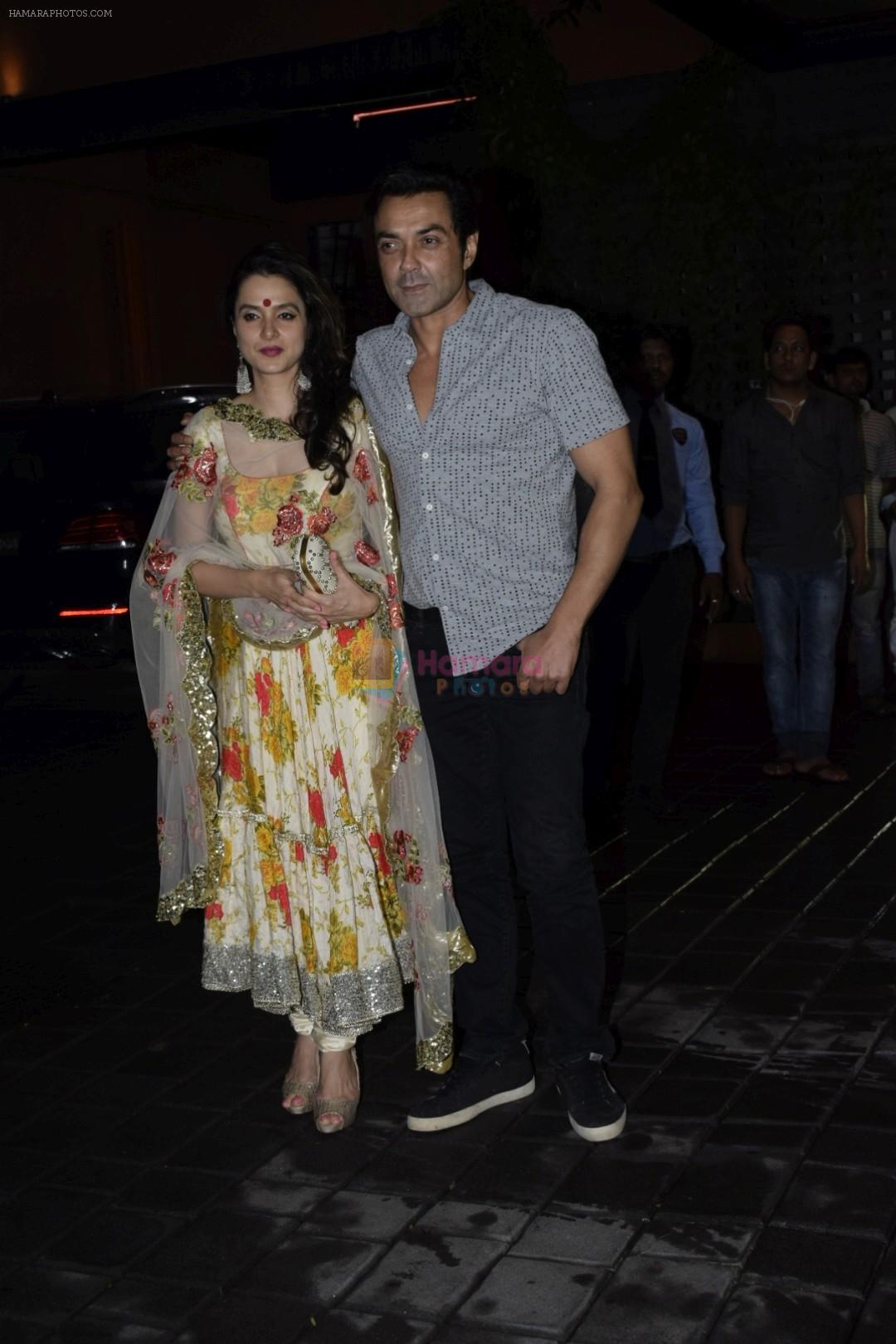 Bobby Deol at Arpita Khan's Eid party at her residence in bandra on 16th June 2018