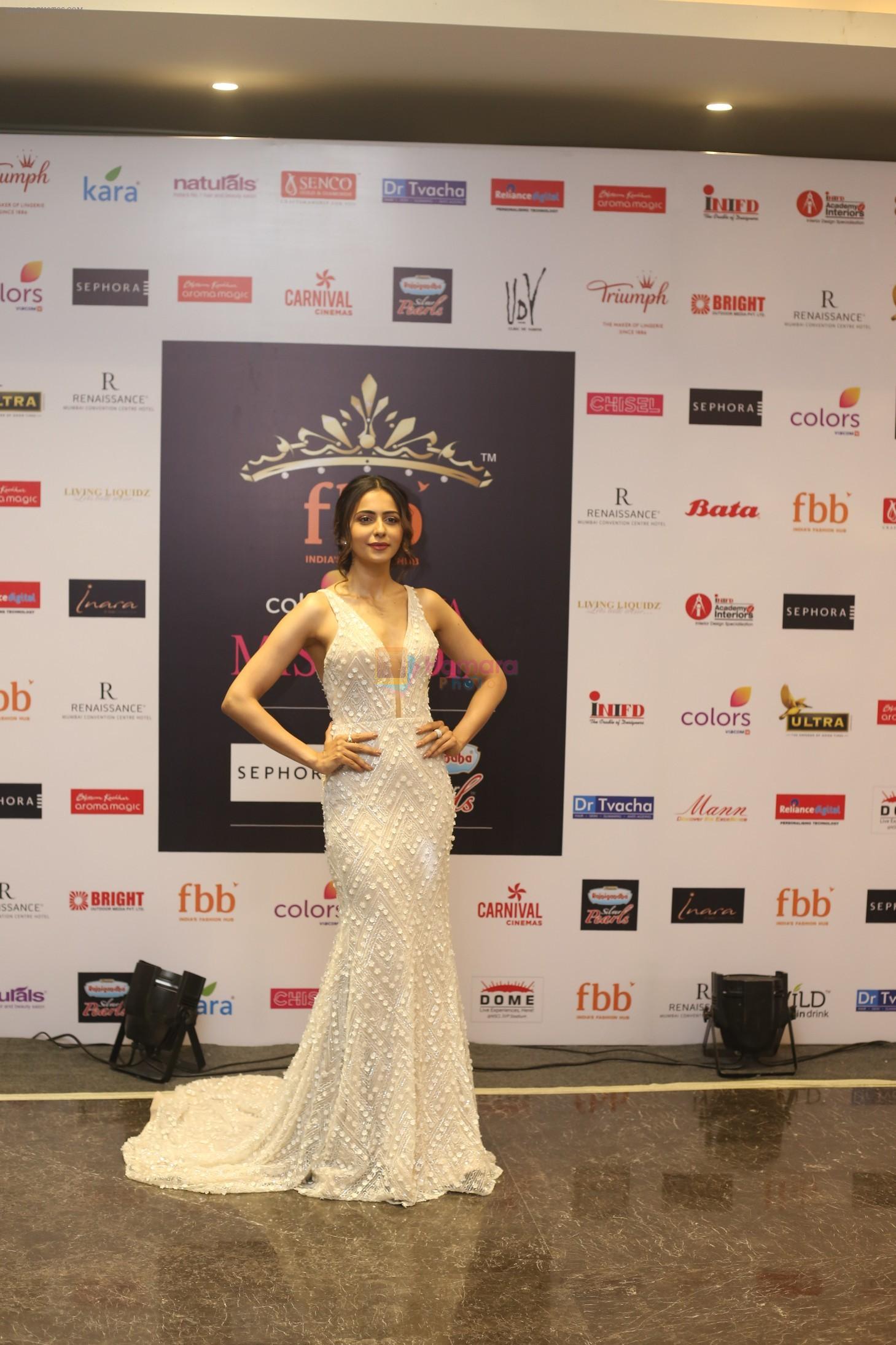 Rakul Preet Singh at Femina Miss India grand finale in NSCI worli, Mumbai on 19th June 2018