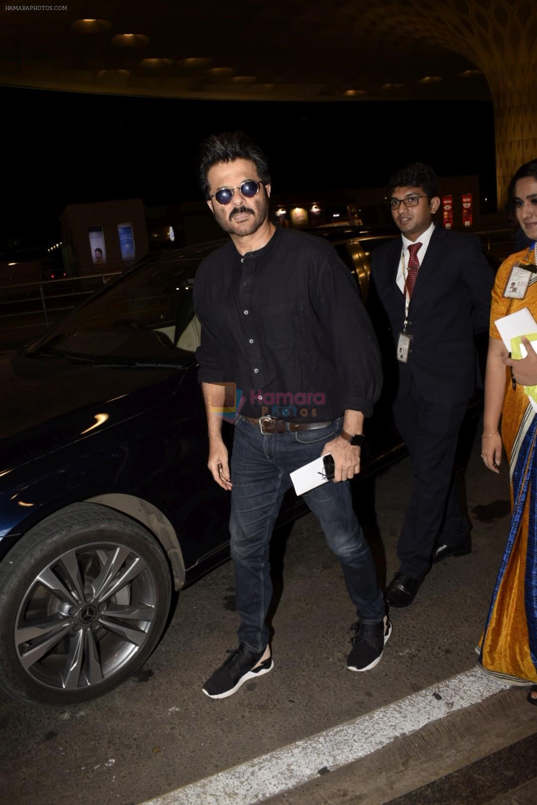 Anil Kapoor leaving for IIFA at international airport in mumbai on 21st June 2018
