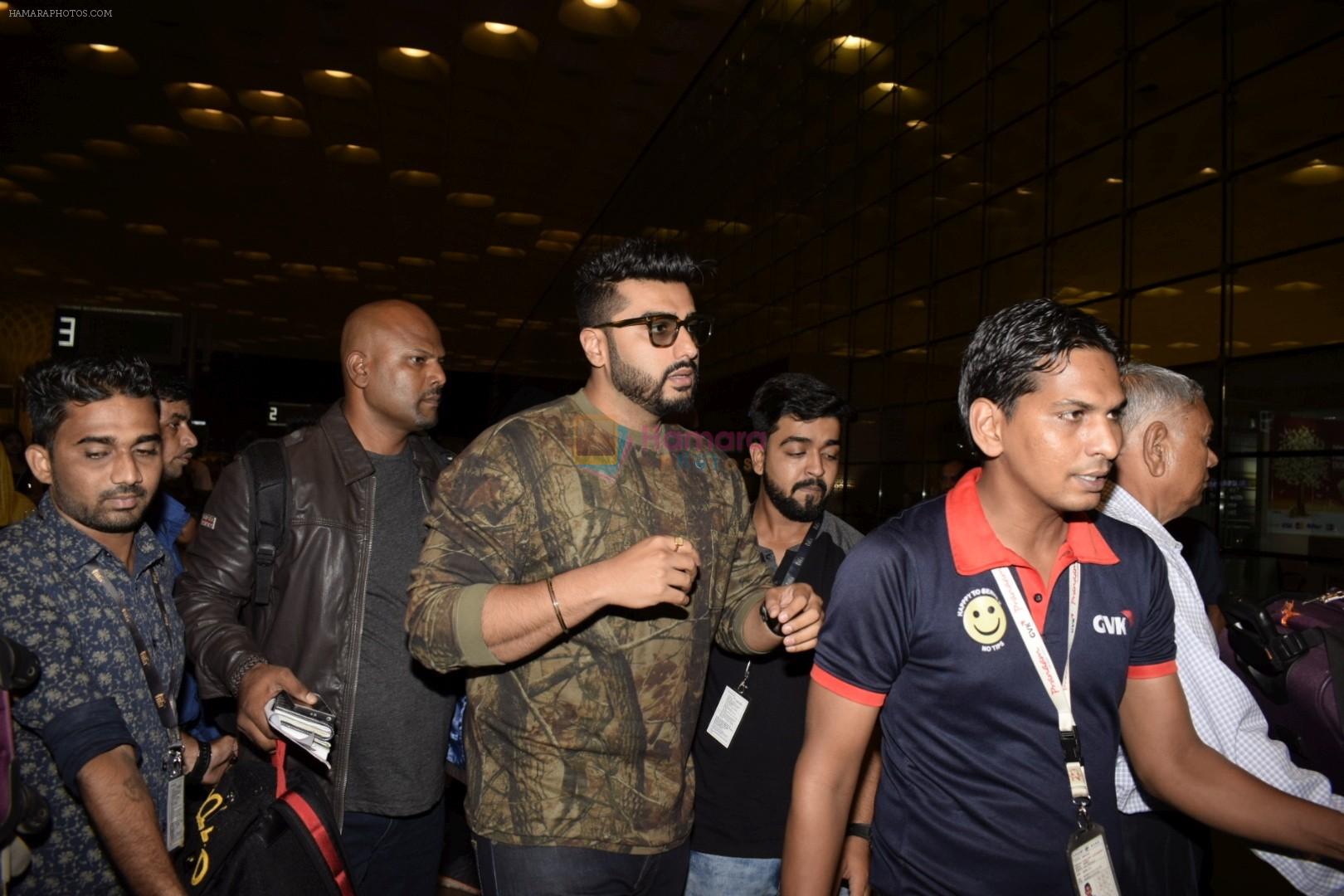 Arjun Kapoor leaving for IIFA at international airport in mumbai on 21st June 2018
