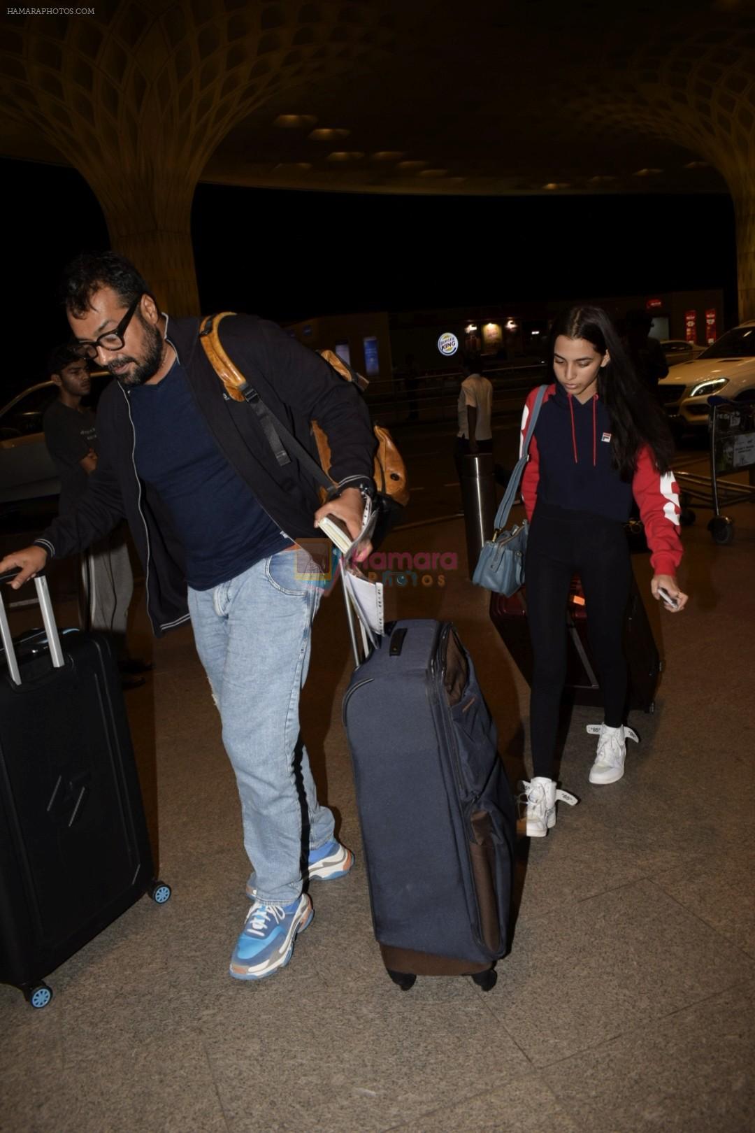 Anurag Kashyap leaving for IIFA at international airport in mumbai on 21st June 2018
