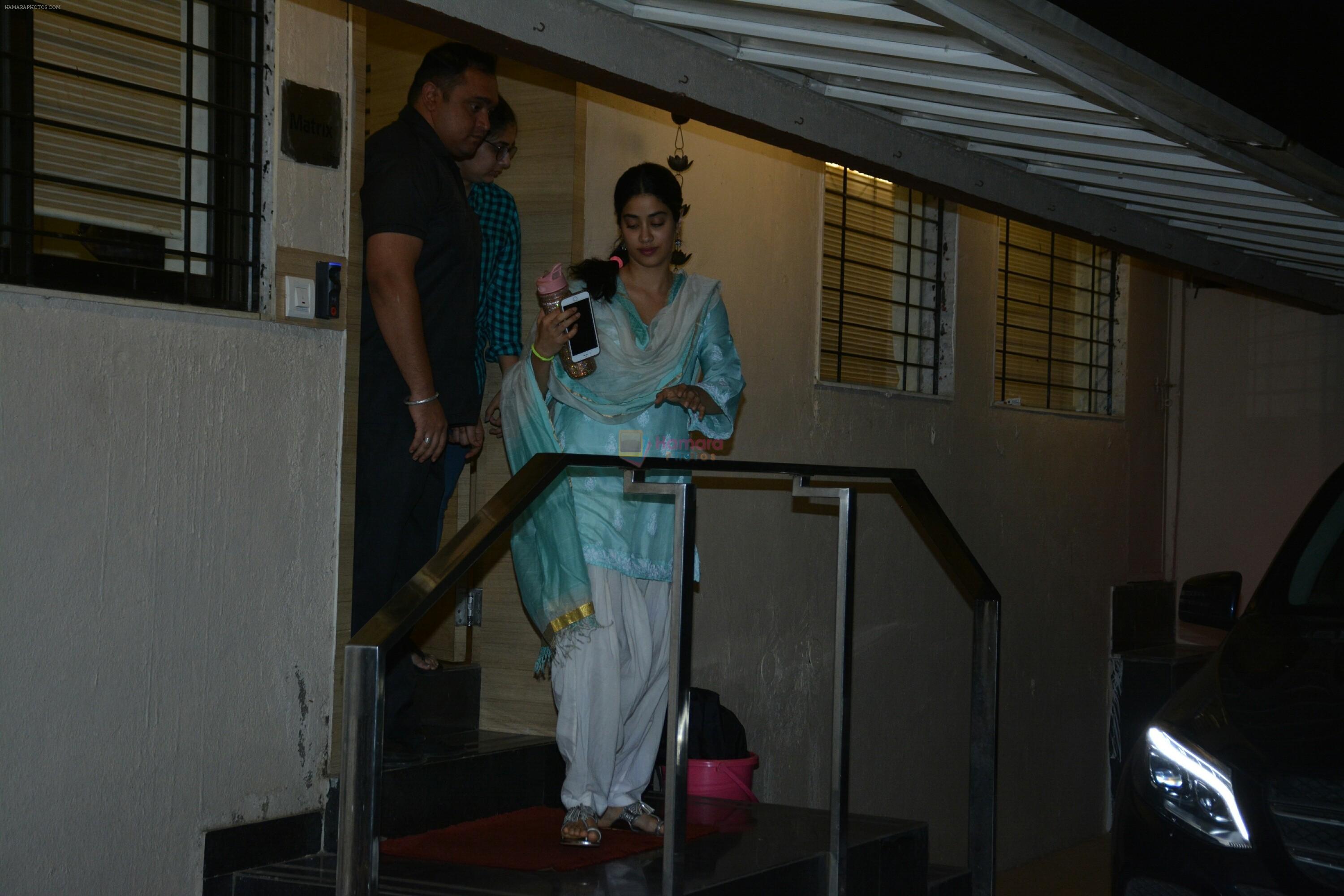 Janhvi Kapoor spotted at matrix office in bandra on 26th June 2018
