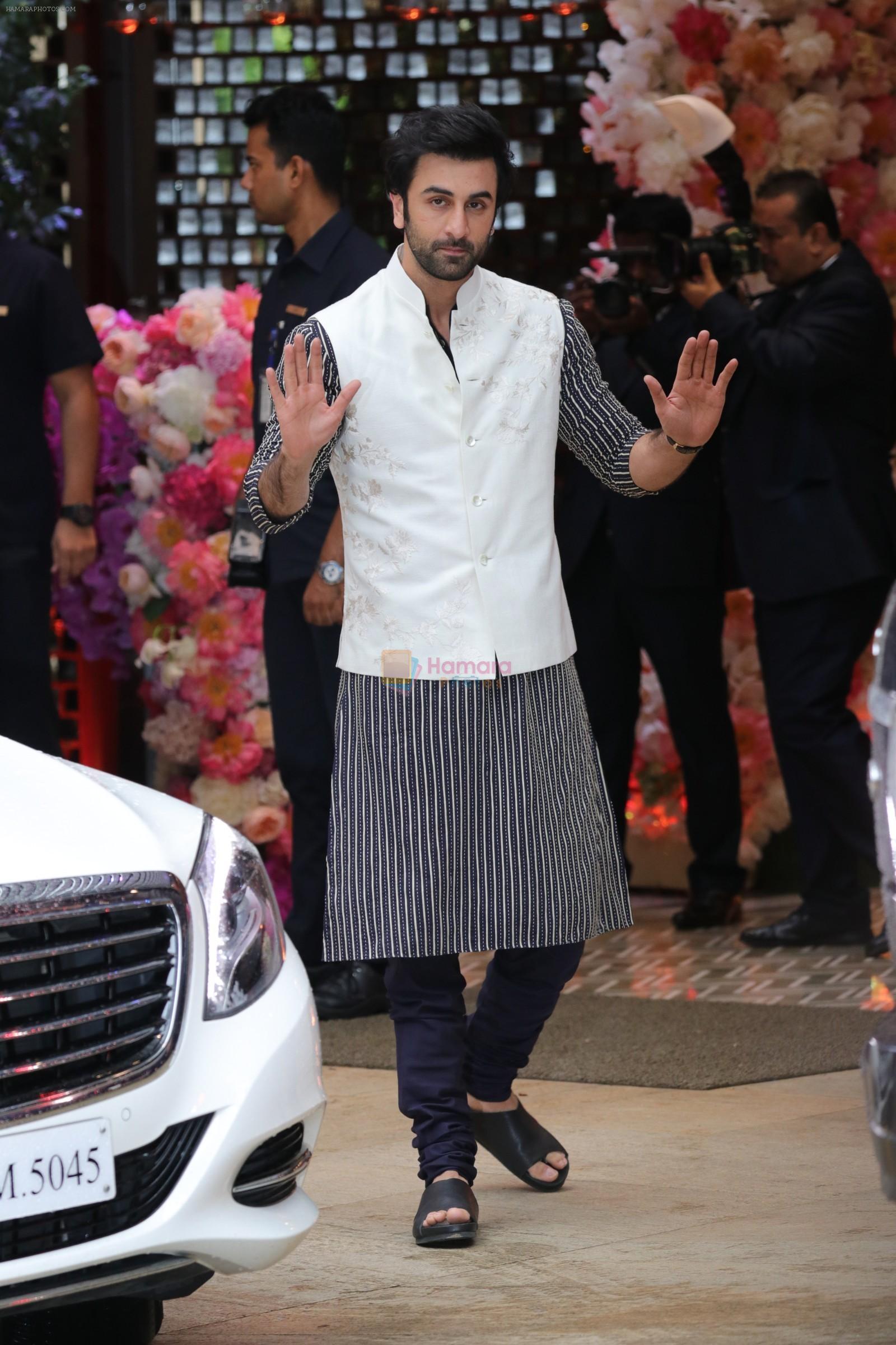 Ranbir Kapoor at Akash Ambani & Shloka Mehta engagement party in Antalia in mumbai on 28th June 2018