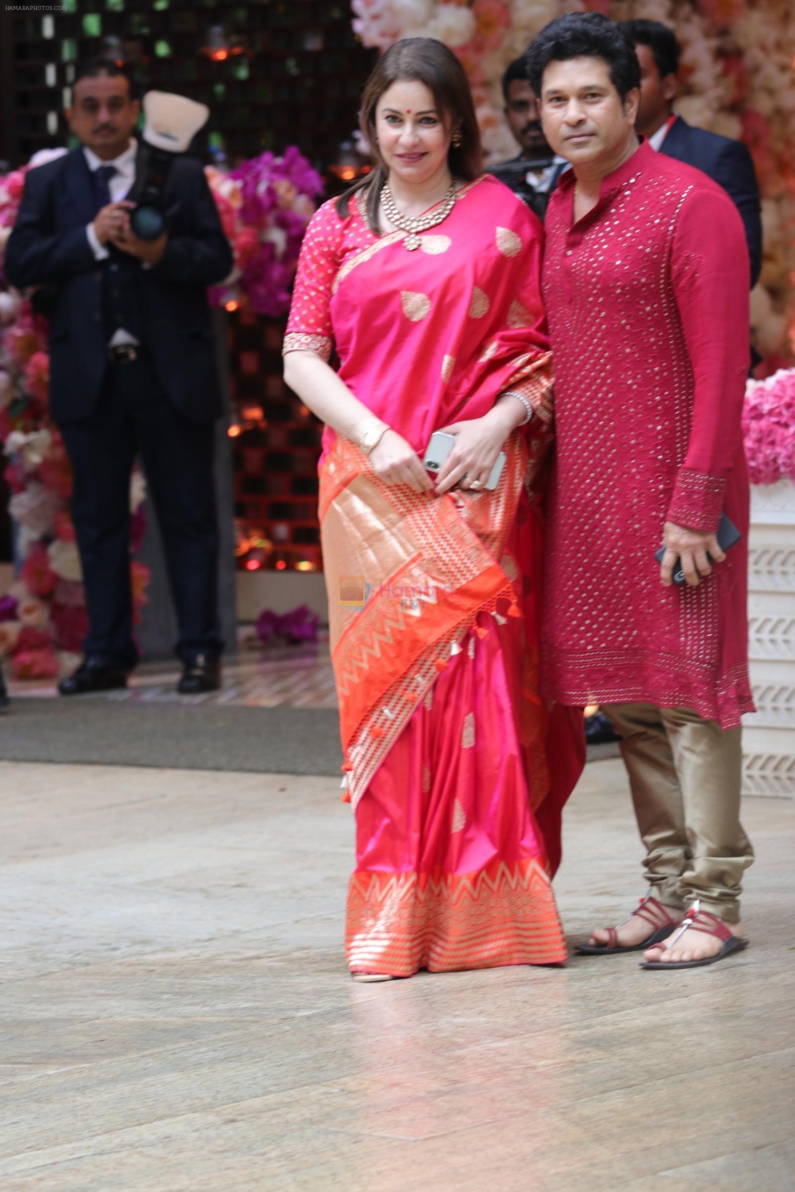Sachin Tendulkar, Anjali Tendulkar at Akash Ambani & Shloka Mehta engagement party in Antalia in mumbai on 28th June 2018