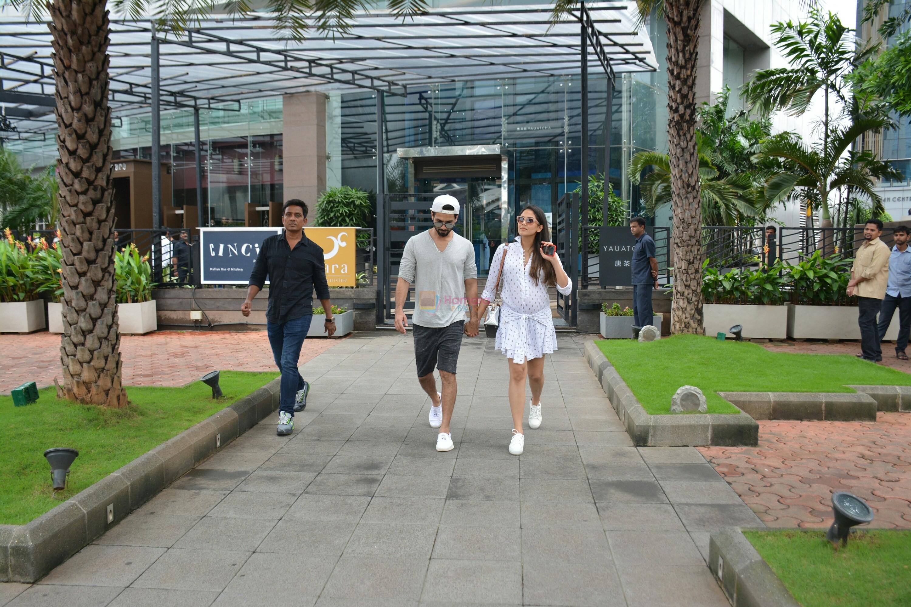 Shahid Kapoor and Mira Rajput spotted at Yautcha bkc on 4th July 2018