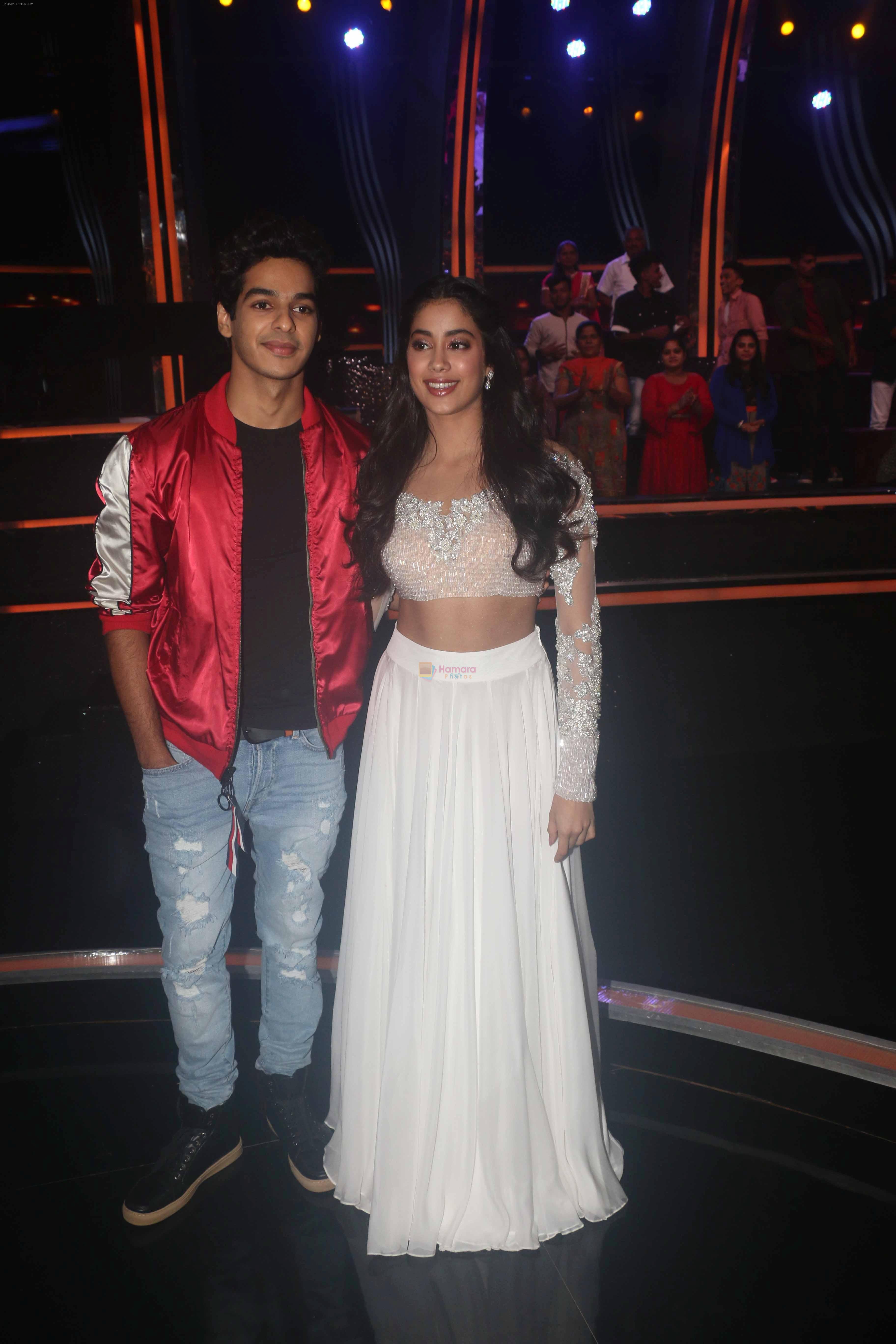 Ishaan Khattar, Janhvi Kapoor on the sets of colors Dance Deewane in filmcity on 10th July 2018