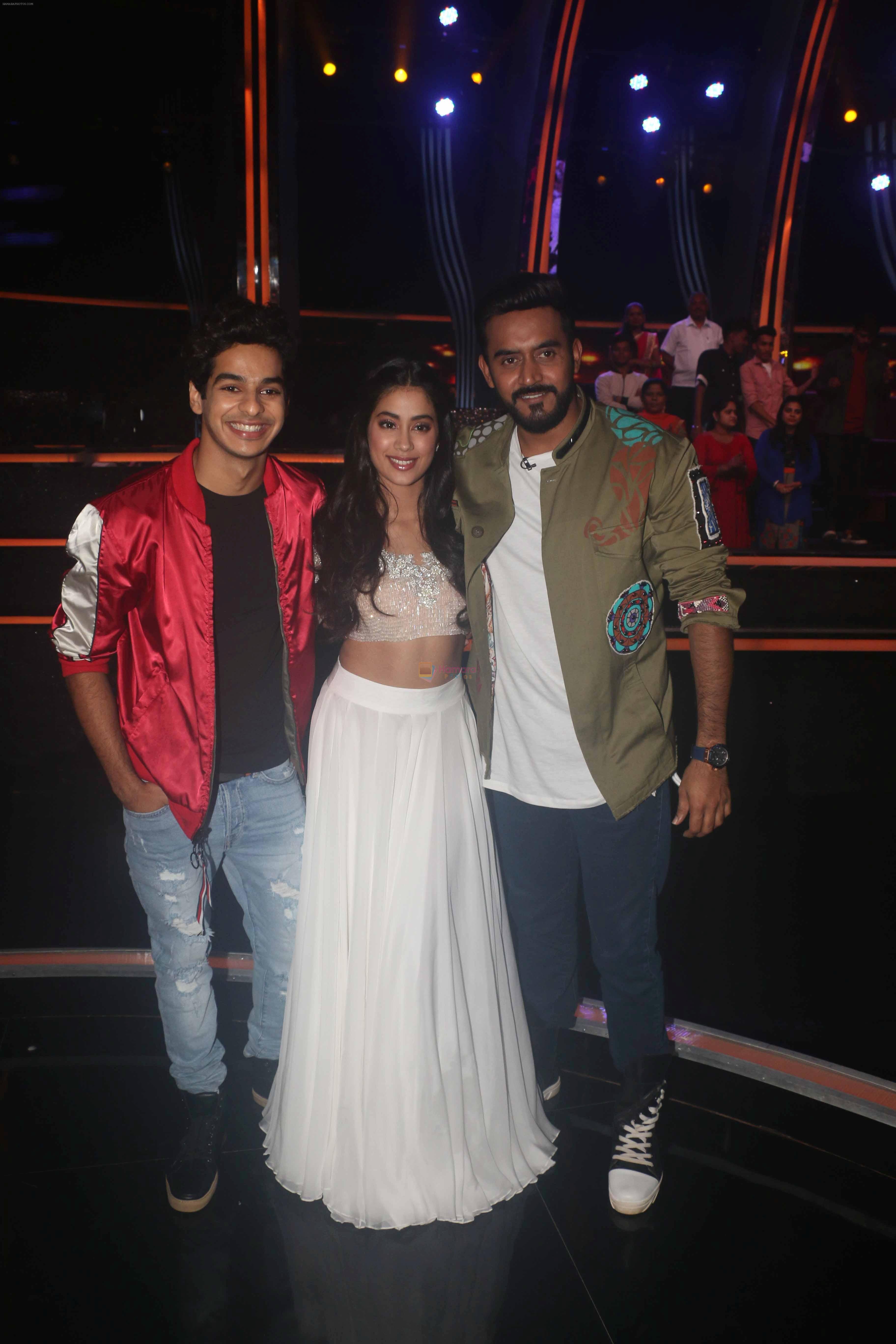 Ishaan Khattar, Janhvi Kapoor on the sets of colors Dance Deewane in filmcity on 10th July 2018
