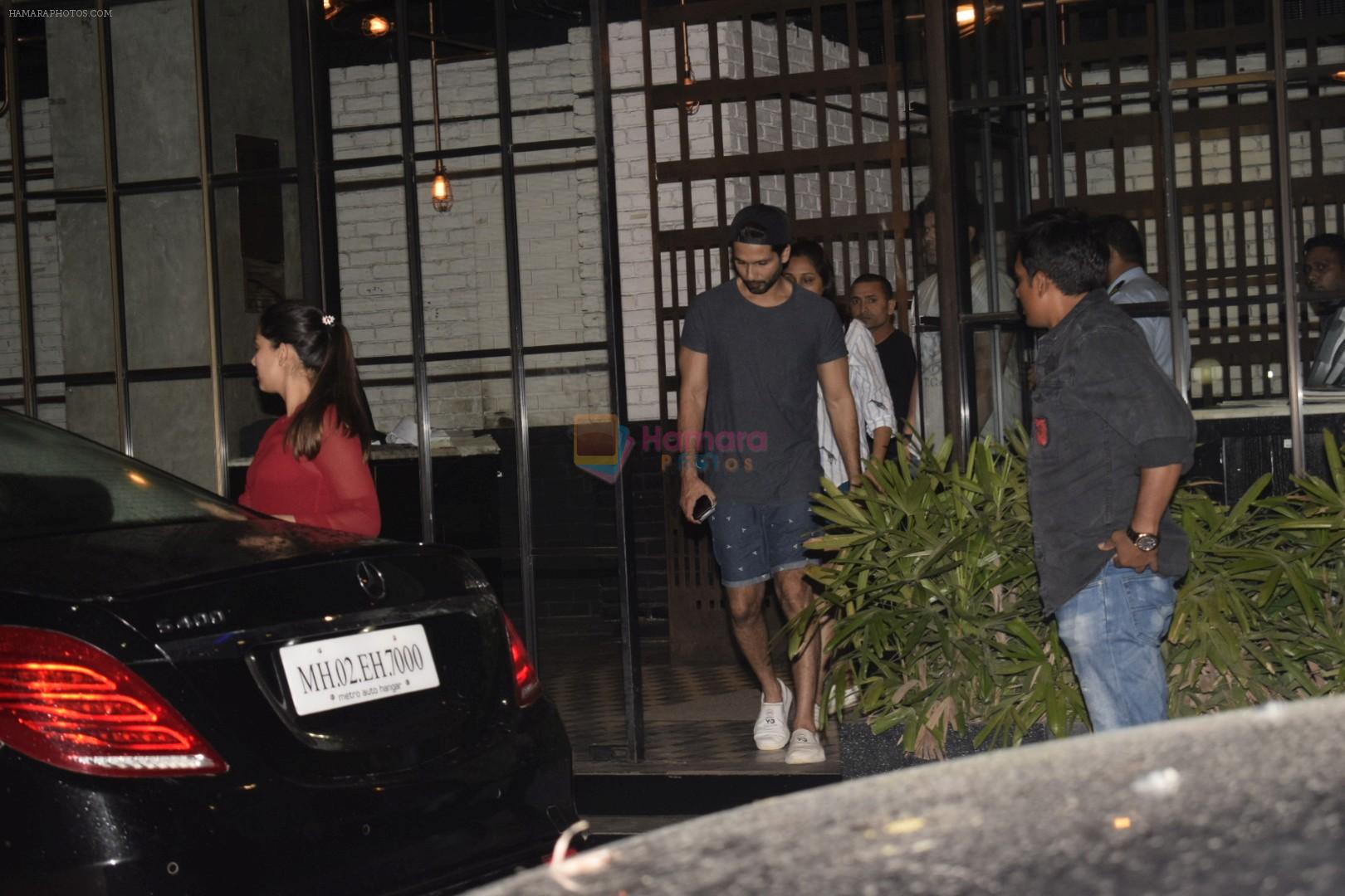 Shahid Kapoor & Mira Rajput spotted at andheri on 12th July 2018