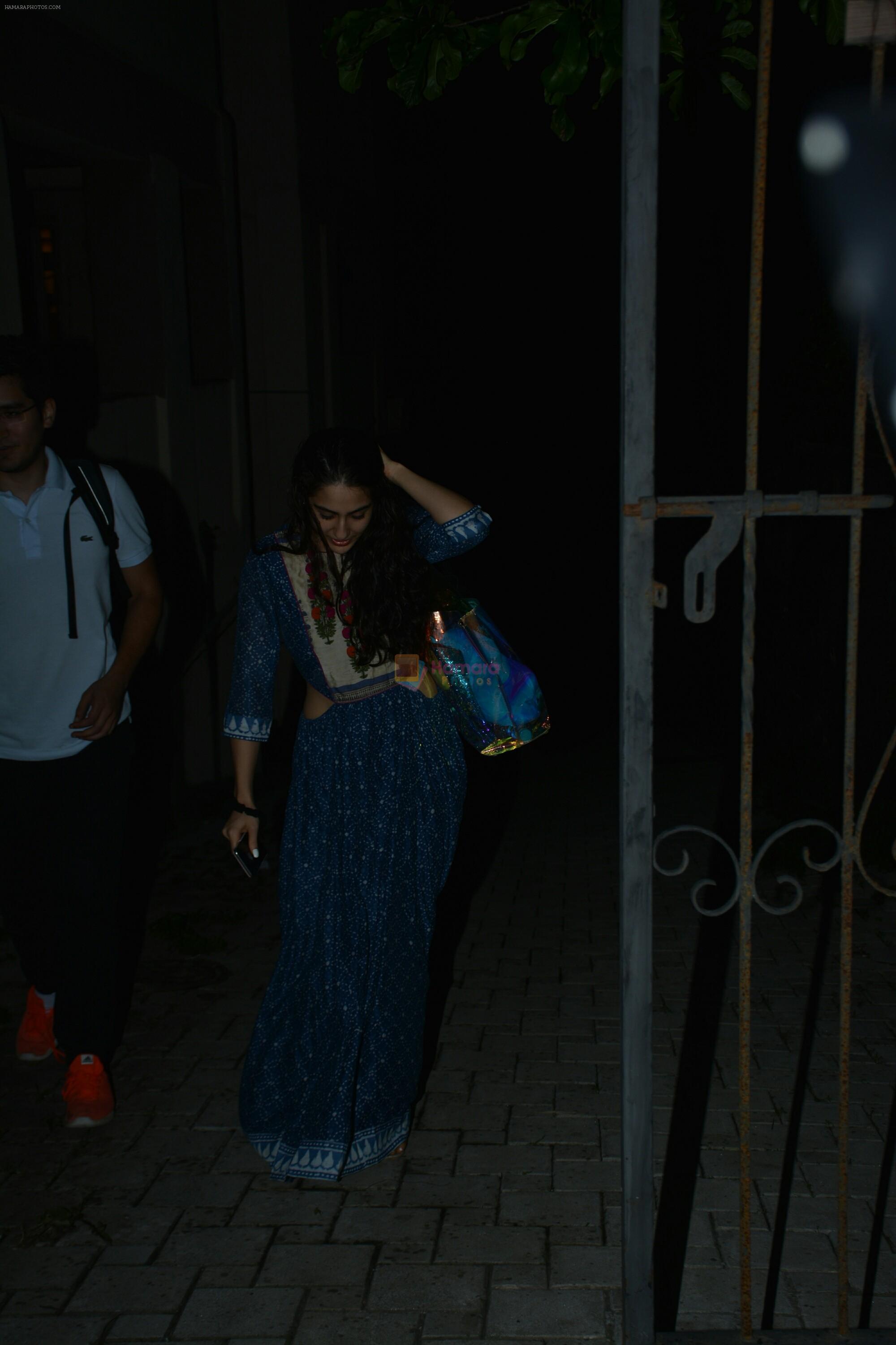 Sara Ali khan spotted at bandra on 12th July2018