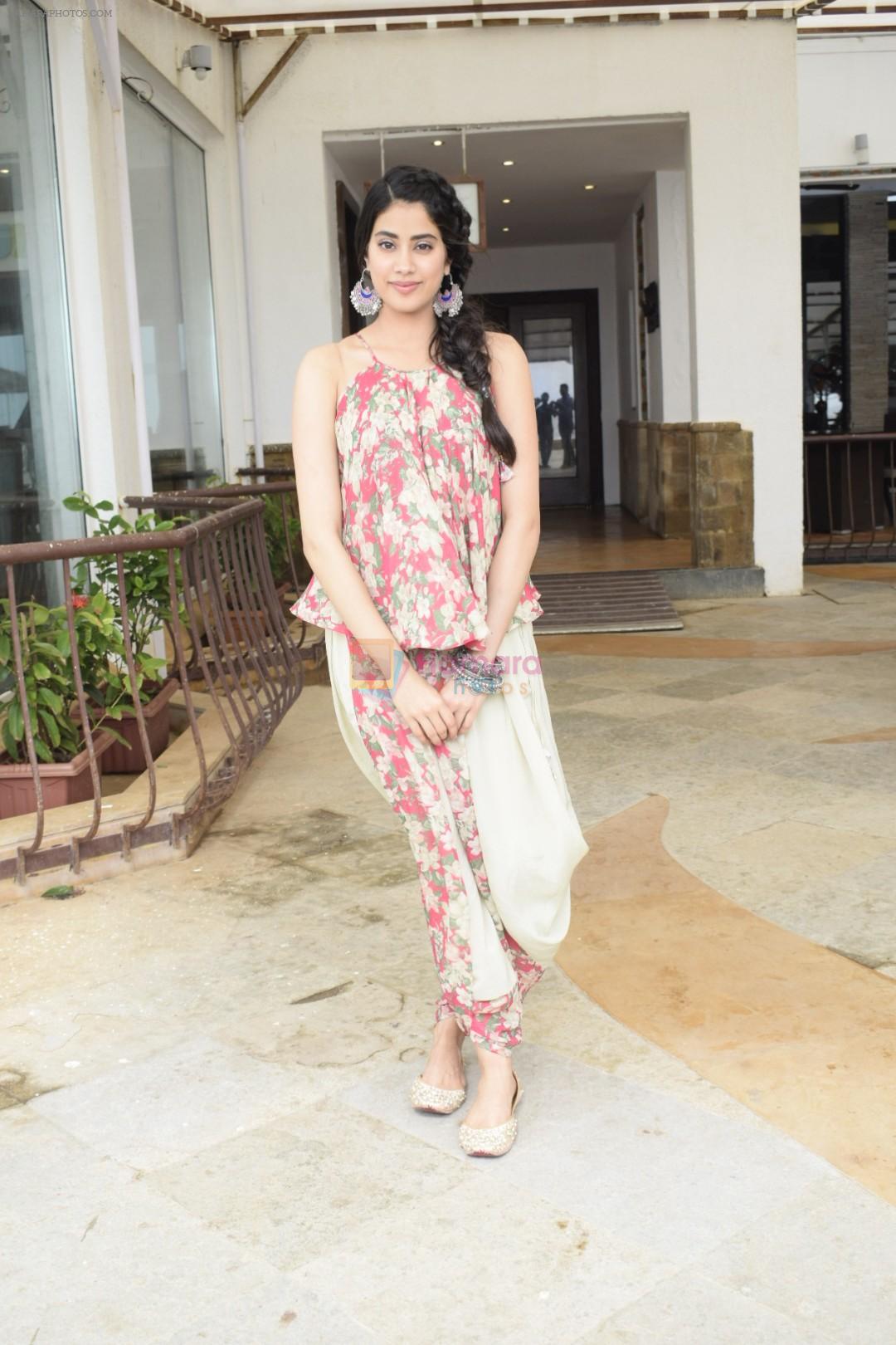 Janhvi Kapoor promote for Dhadak at media interactions in Sun n Sand,juhu on 12th July 2018