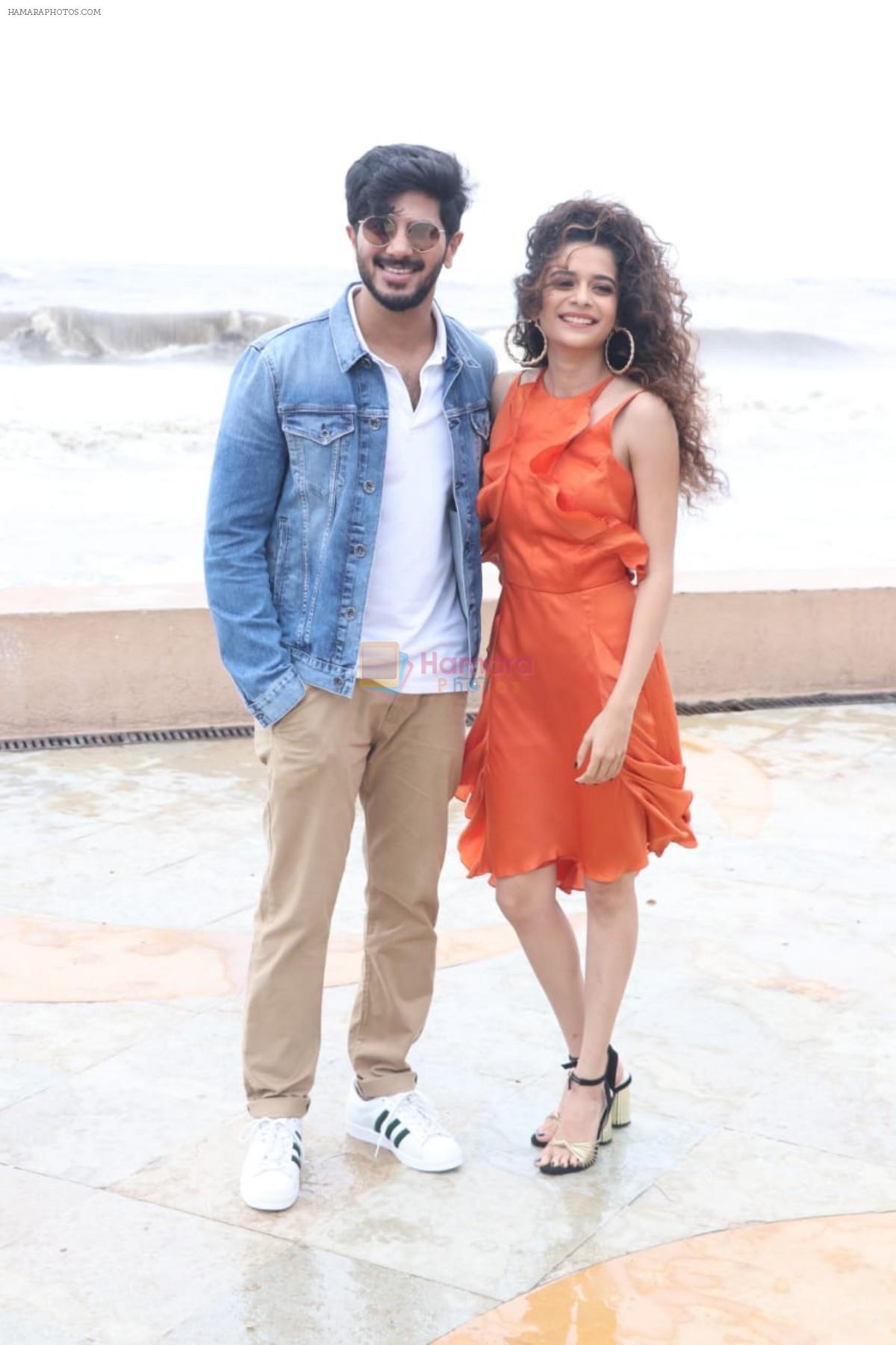 Dulquer Salmaan, Mithila Palkar during the promotional event of film Karwaan in Sun n Sand juhu on 15th July 2018