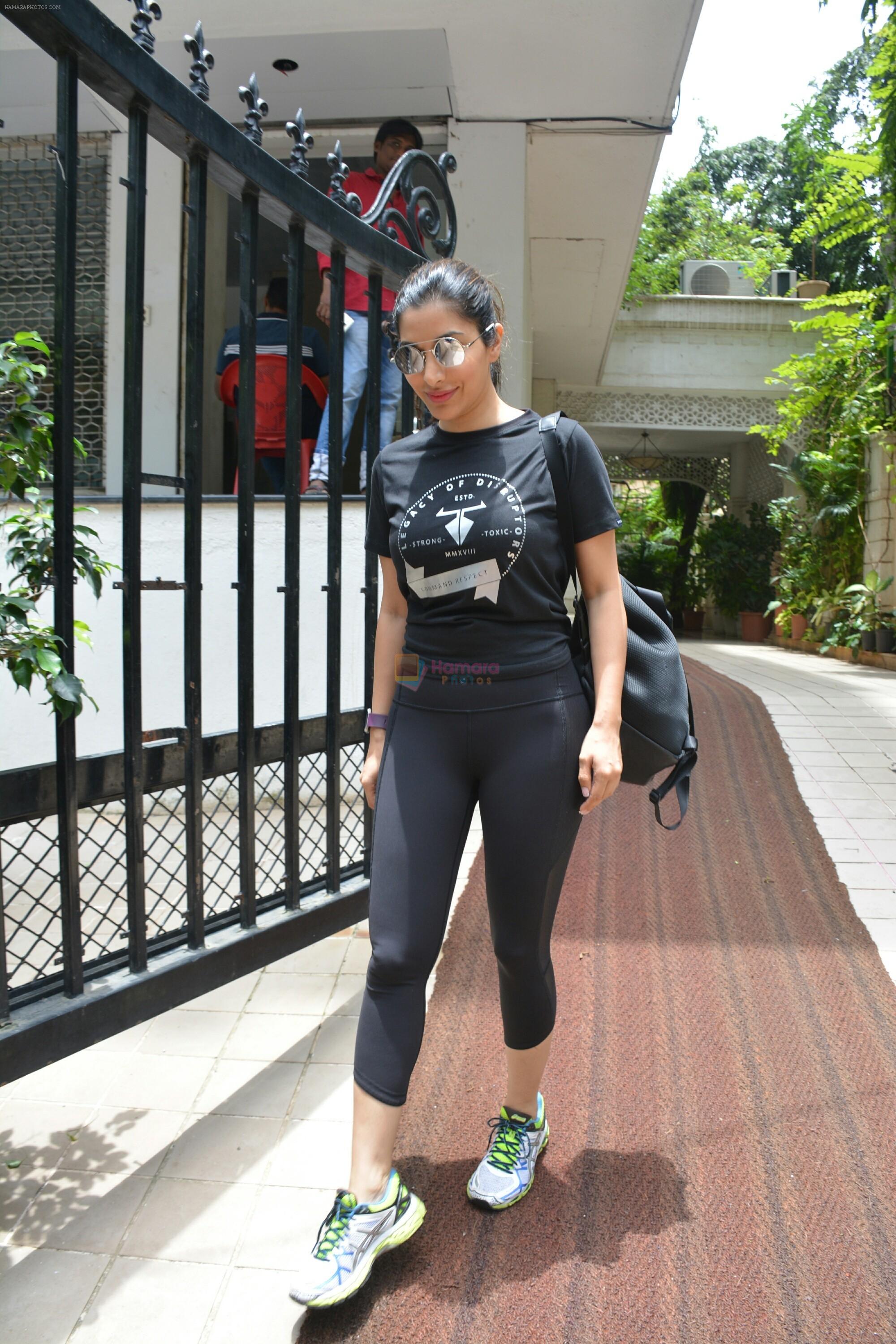 Sophie Choudry spotted at bandra on 18th July 2018